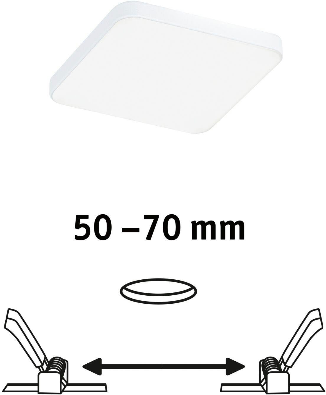 Paulmann Ledinbouwlamp VariFitVeluna Edge IP44 vierkant 90x90mm 500lm 4000K (1 stuk)