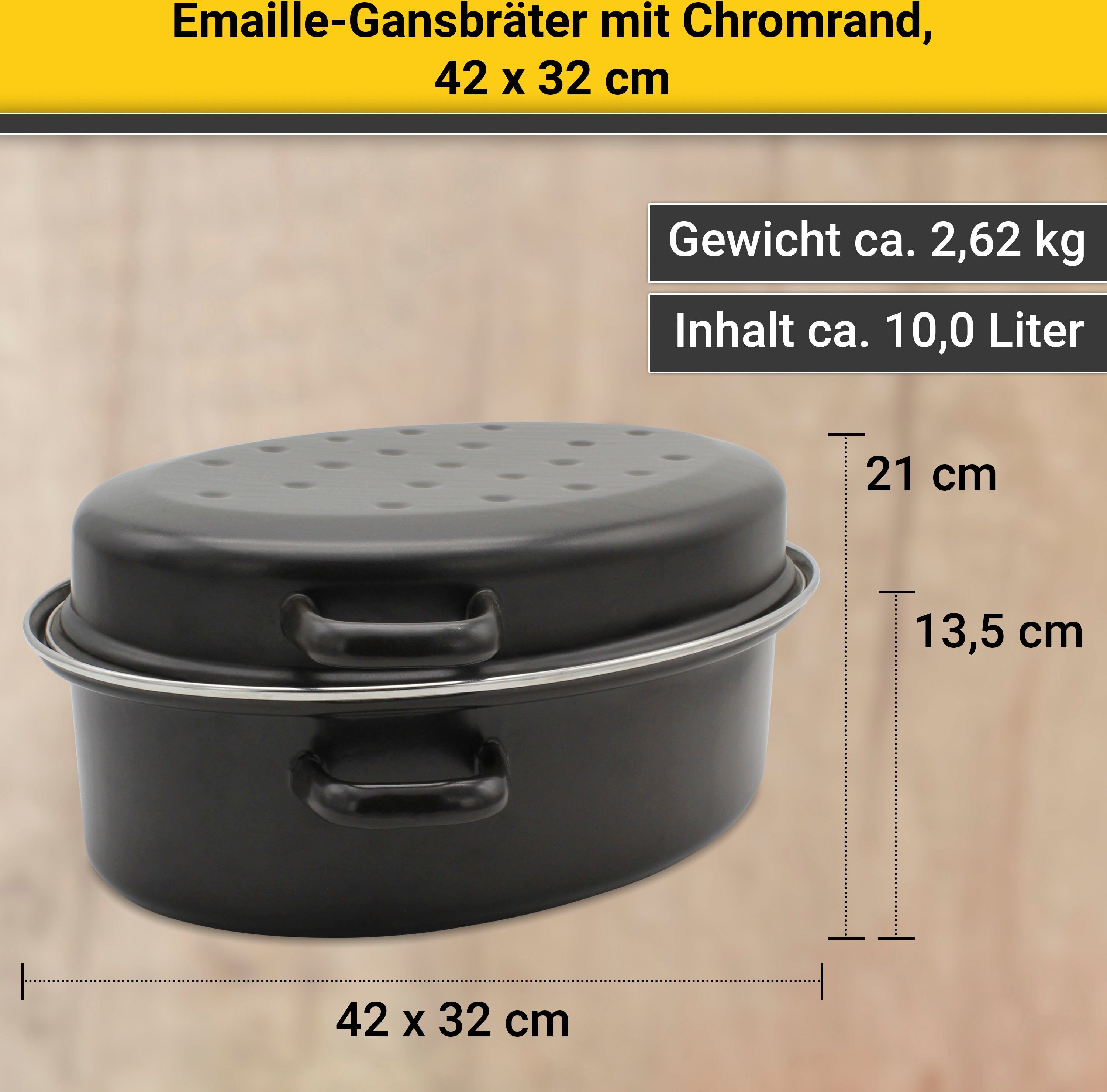 Krüger Braadpan met chroomrand, inductie