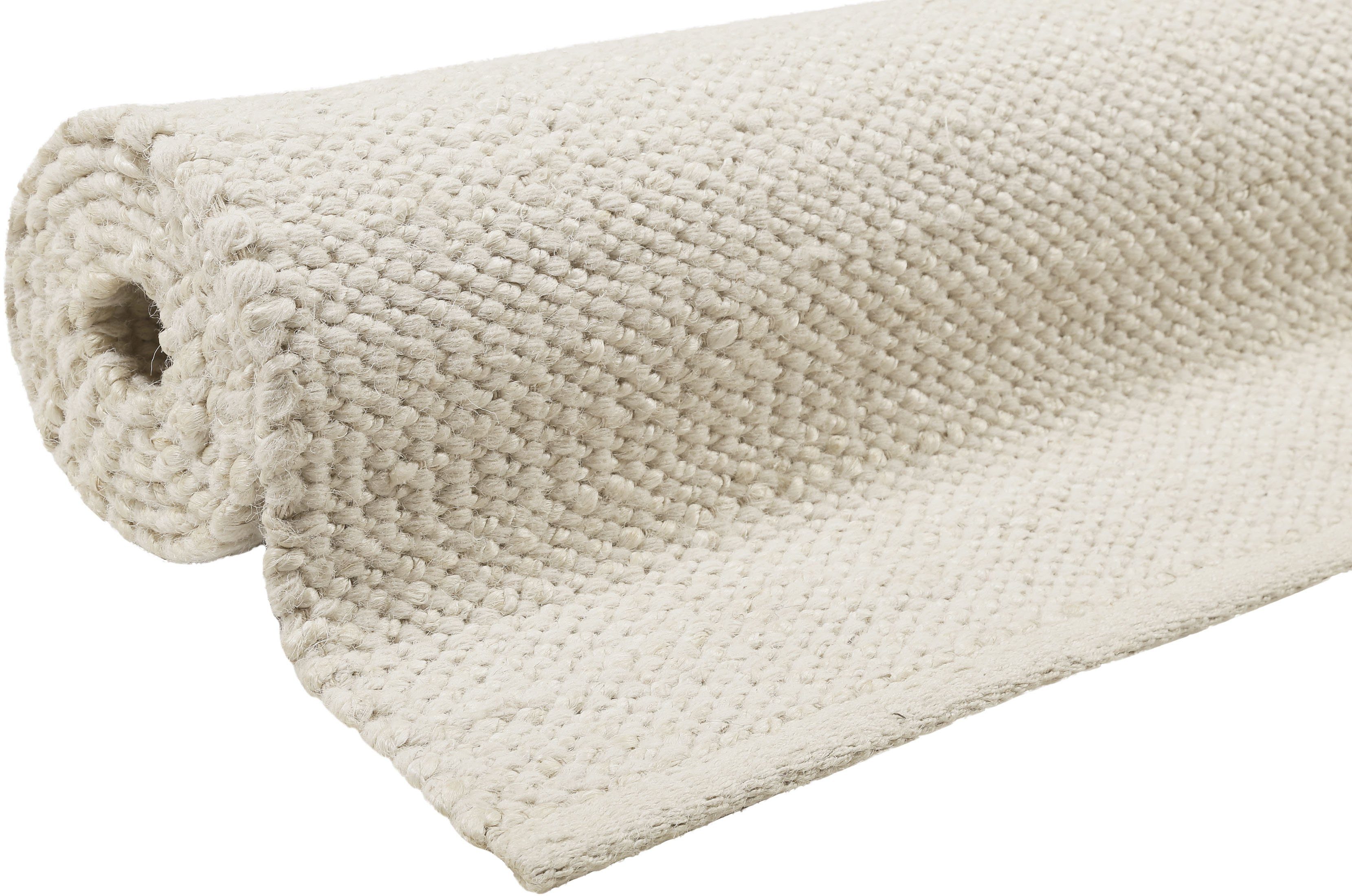 Esprit Wollen kleed Gobi ESP-711 duurzaam vloerkleed van natuurmateriaal, van jute en wol, met de hand geweven