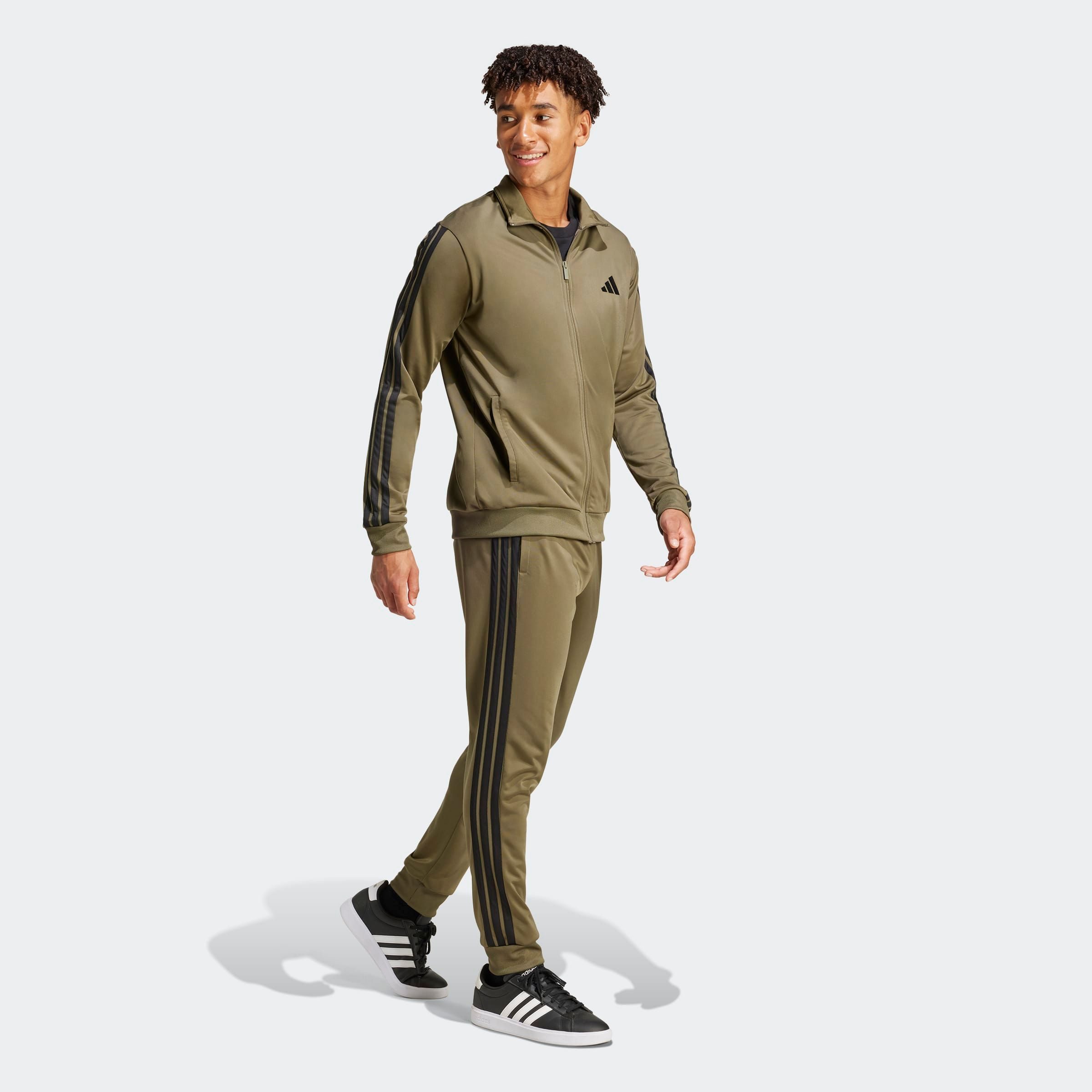 adidas Sportswear Trainingspak M 3S TR TT TS Basic 3-strepen shirt (2-delig)