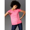 aniston casual t-shirt in trendy oil-dyed-wassing roze