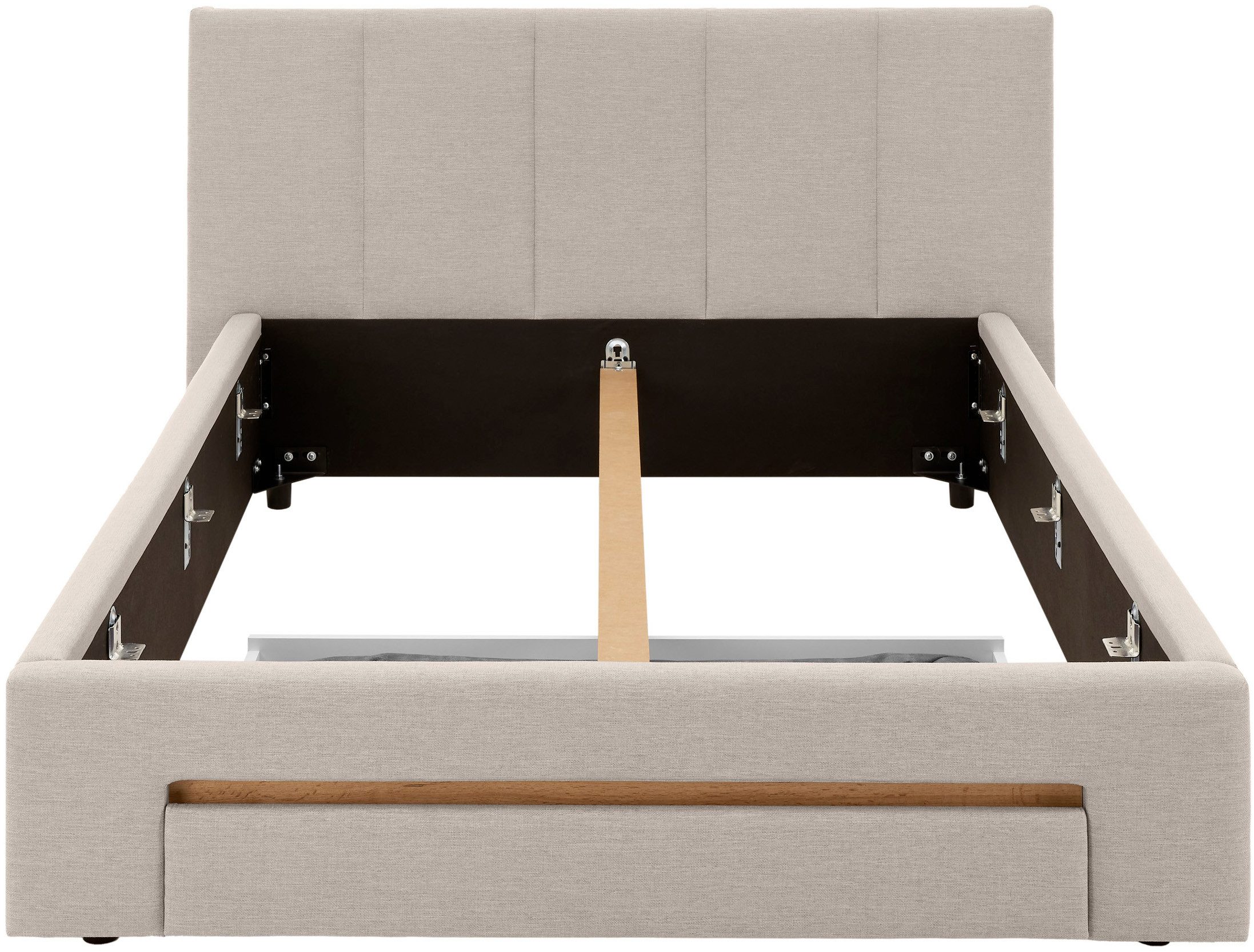 INOSIGN Gestoffeerd bed CiTY/GiRON, bedframe met bedlade, gestoffeerd opbergbed met hondenbed of opberglade, bekleding van corduroy of linnenlook