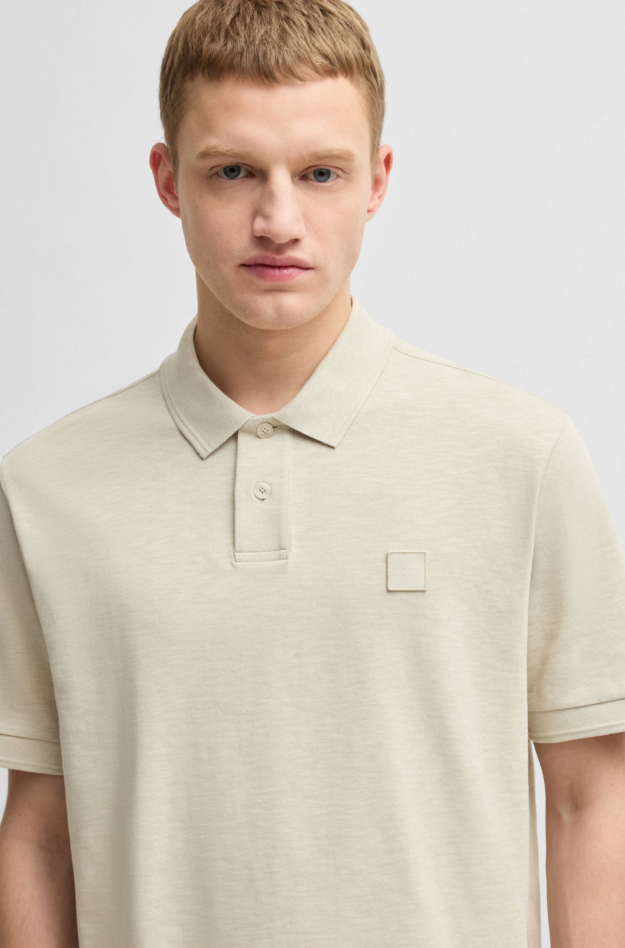 Boss Orange Poloshirt Pe met een polokraag