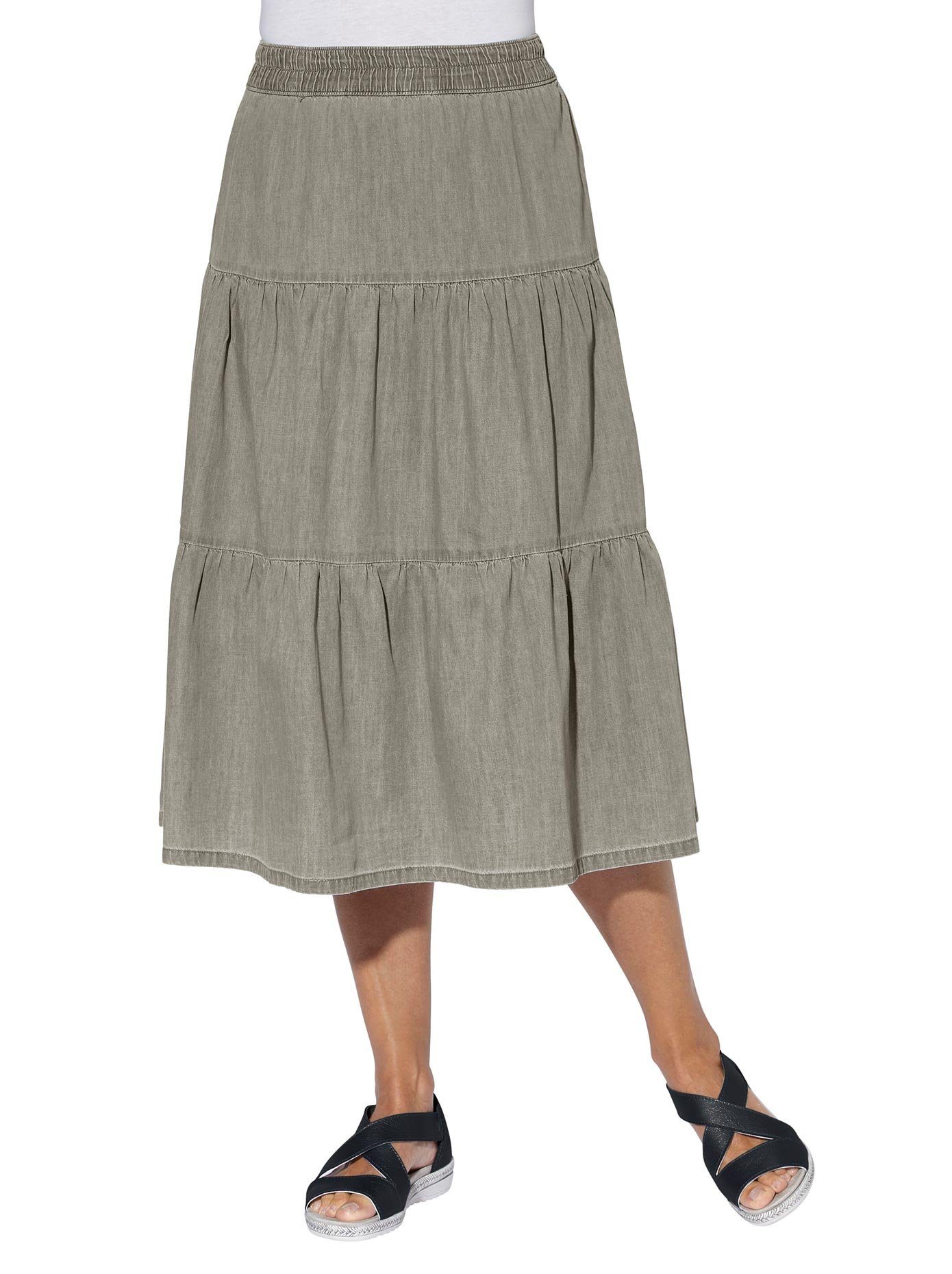 Classic Basics Jeans rok dames spijkerrokken maat 24 grijs