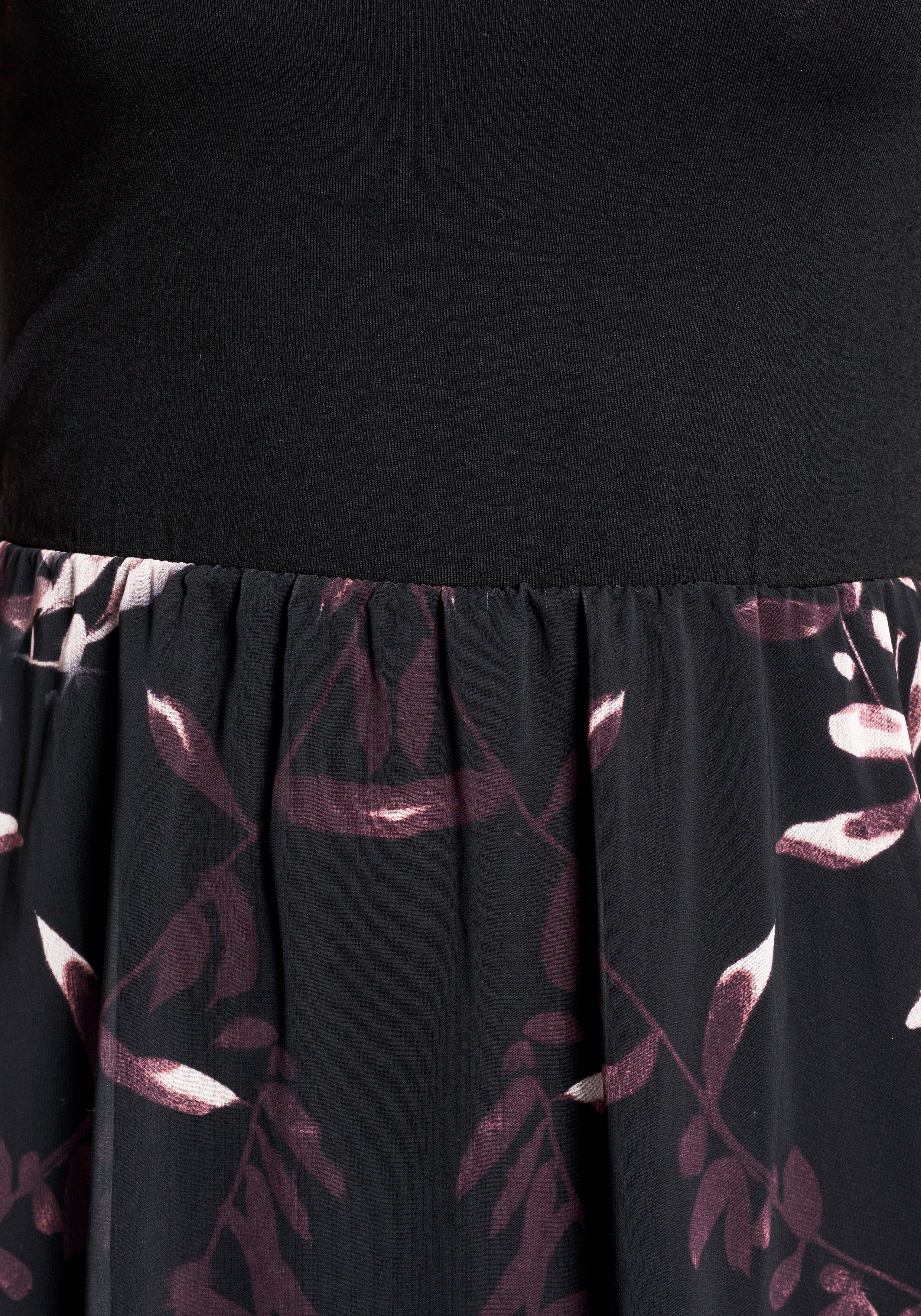 Laura Scott Chiffon jurk voor chique gelegenheden en casual vrijetijdlooks, kuitlang