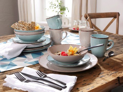 ARTE VIVA Combi-servies Servies Set, Service Puro aanbevolen door topkok thomas wohlfarter, 32 delen, voor 8 personen (set, 32-delig)