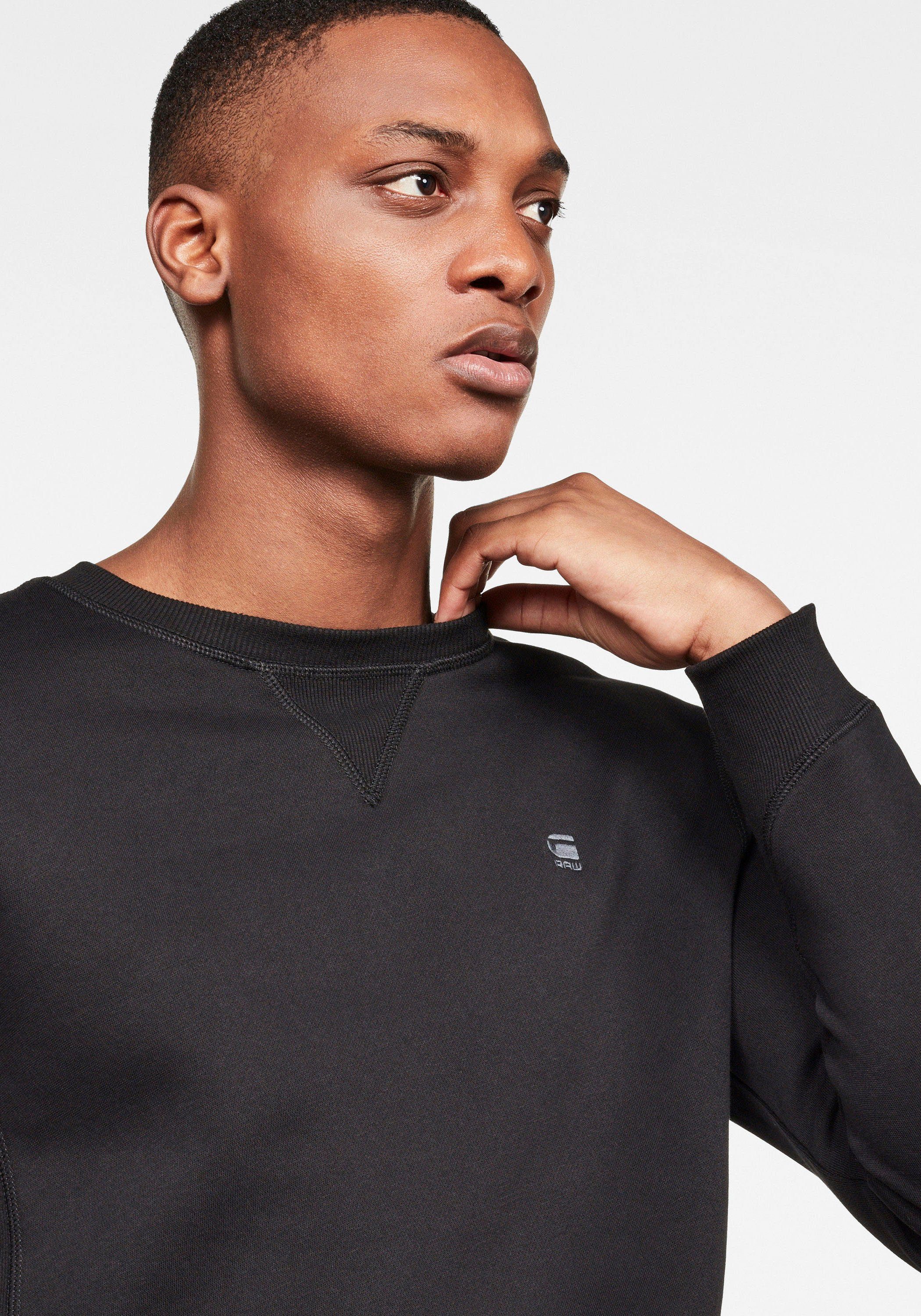 G-Star RAW Sweatshirt Premium Core Pacior Sweat met rib-inzetten aan de zijkanten