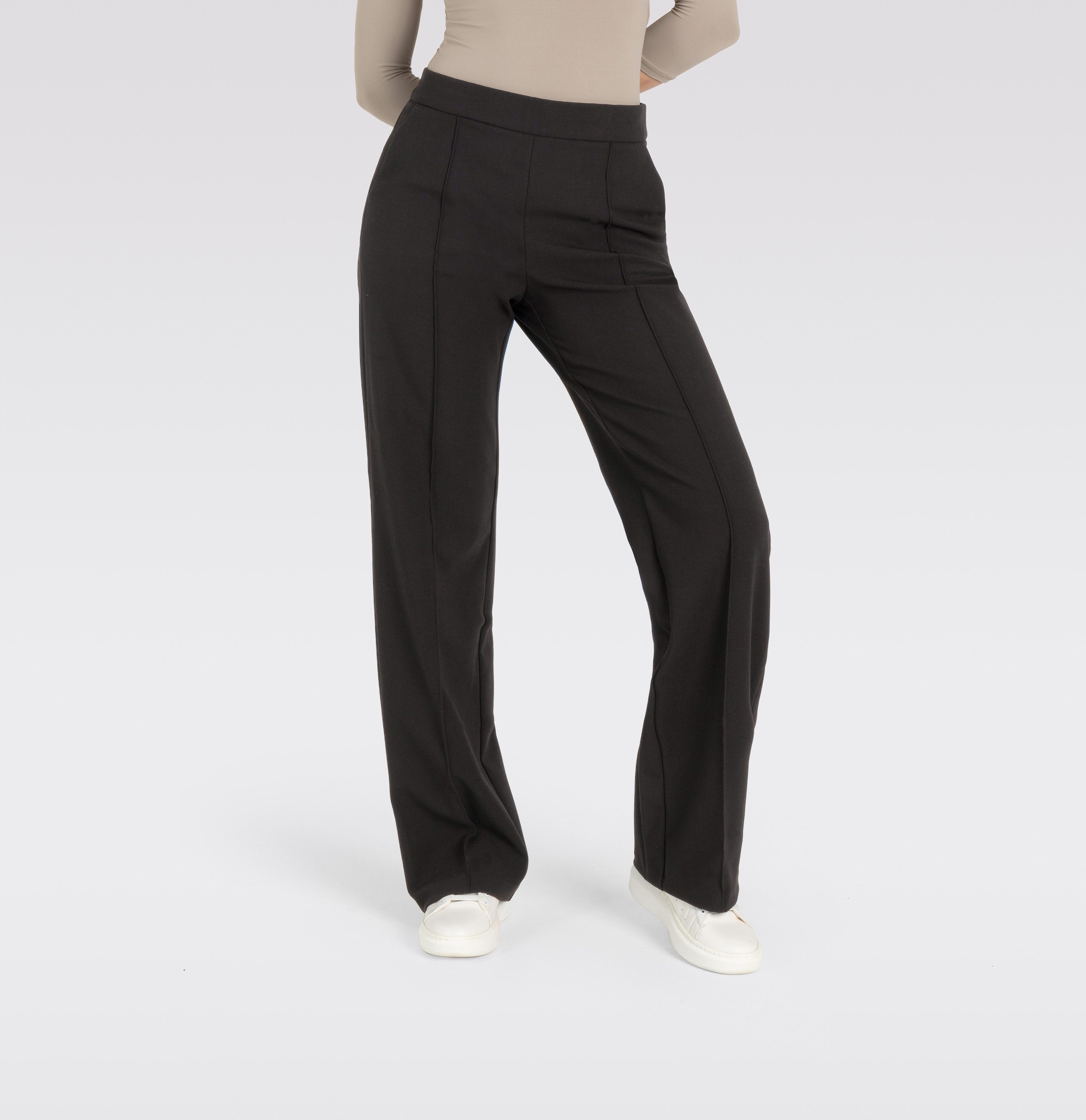 MAC Pantalon Chiara met visgraatdessin