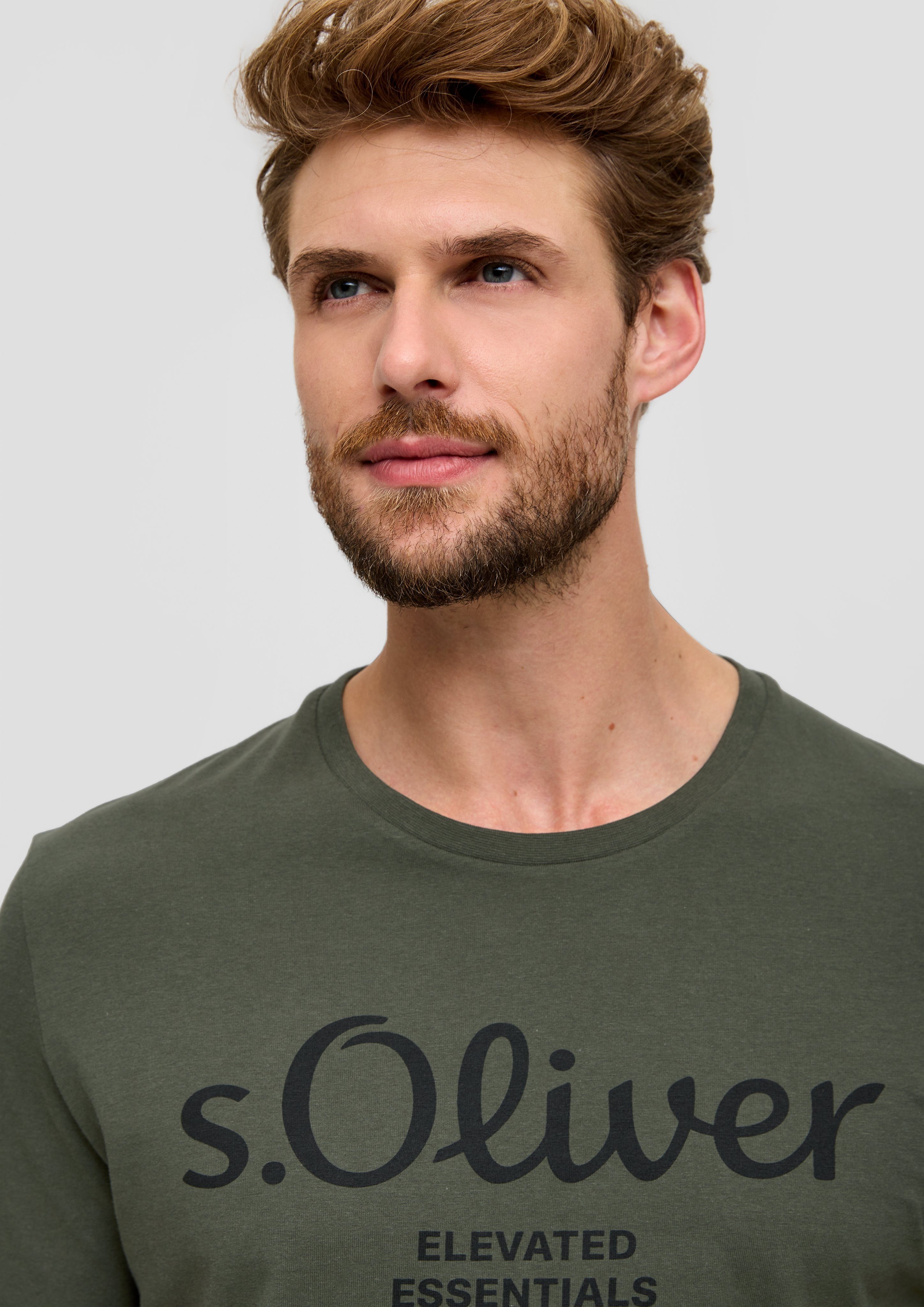 s.Oliver T-shirt van ademende katoen
