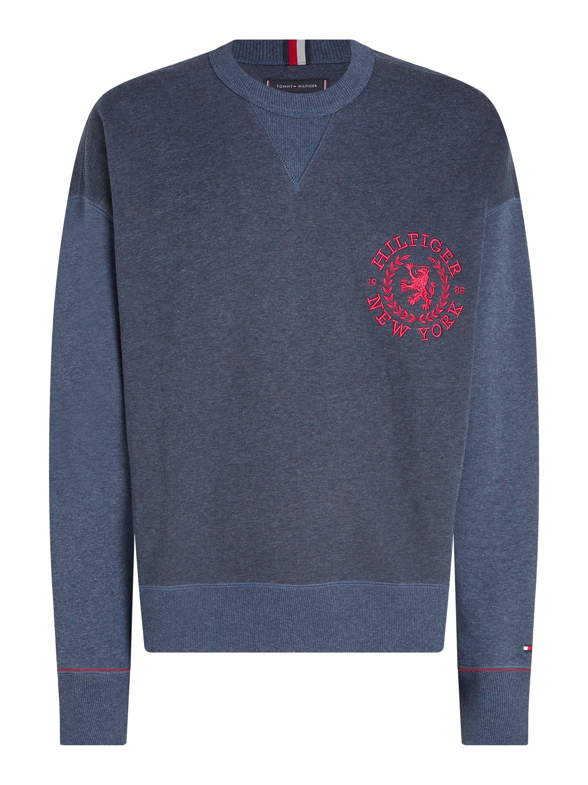 Tommy Hilfiger Sweatshirt SMALL CREST CREWNECK met logoborduursel op borsthoogte
