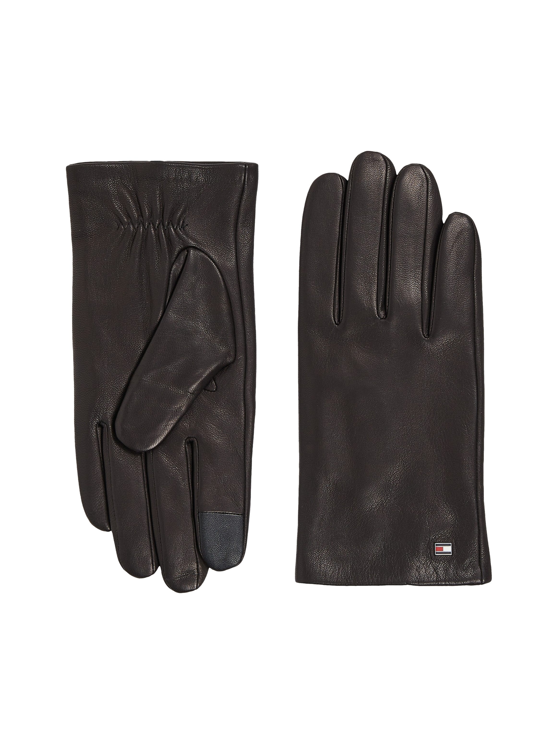 Tommy Hilfiger Leren handschoenen ESSENTIAL FLAG LEATHER GLOVES