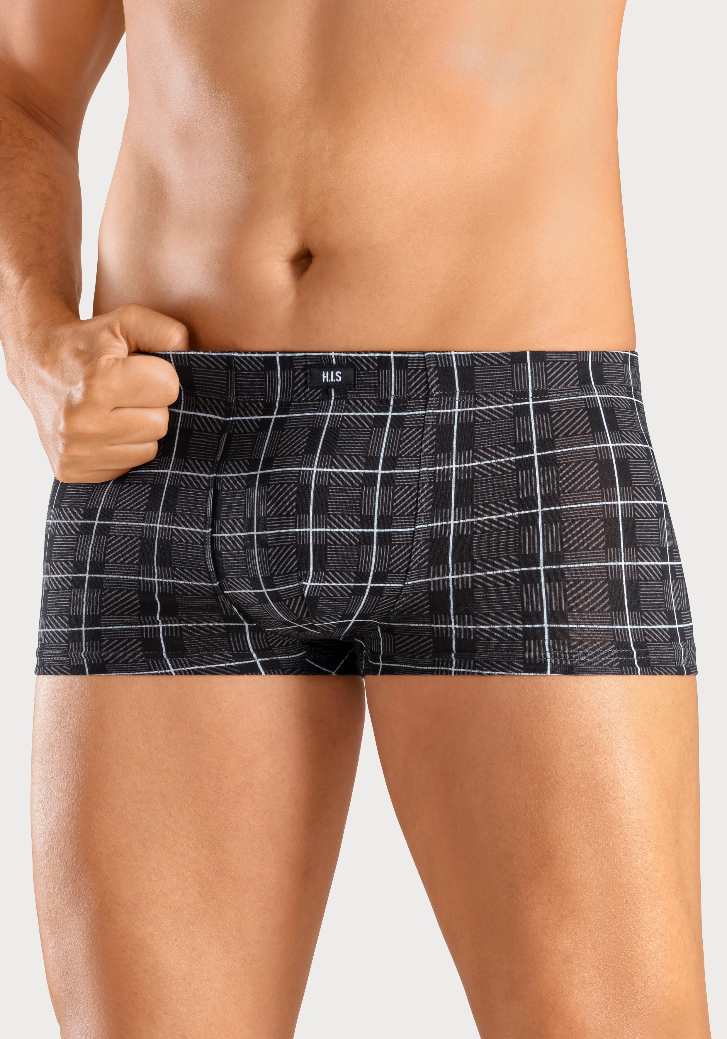 H.I.S Hipster strak zittende boxershorts van katoen-stretch (set, 5 stuks)