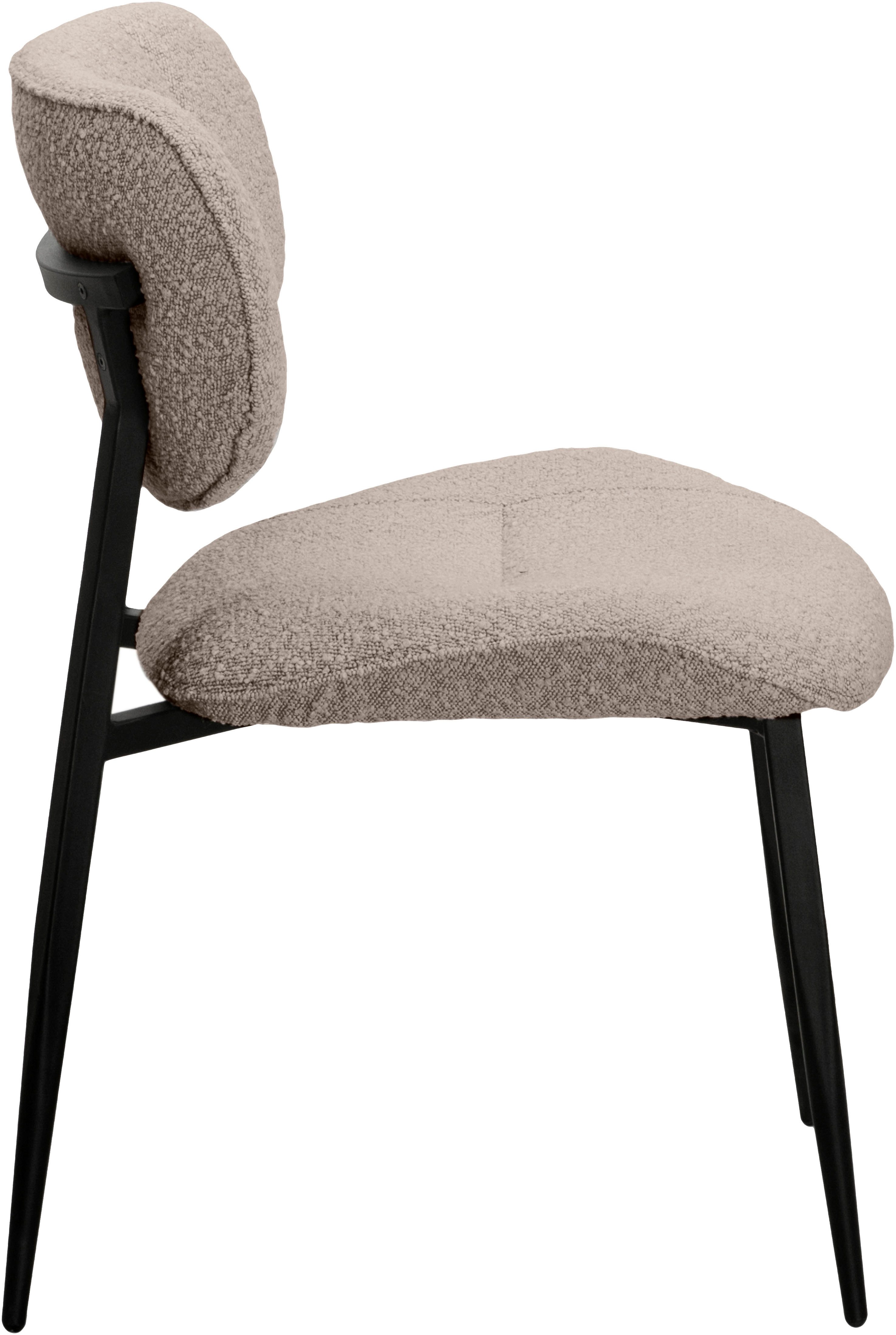 OMG Design Eetkamerstoel JOE moderne bouclé bekleding, comfortabel gepolsterd, keukenstoel