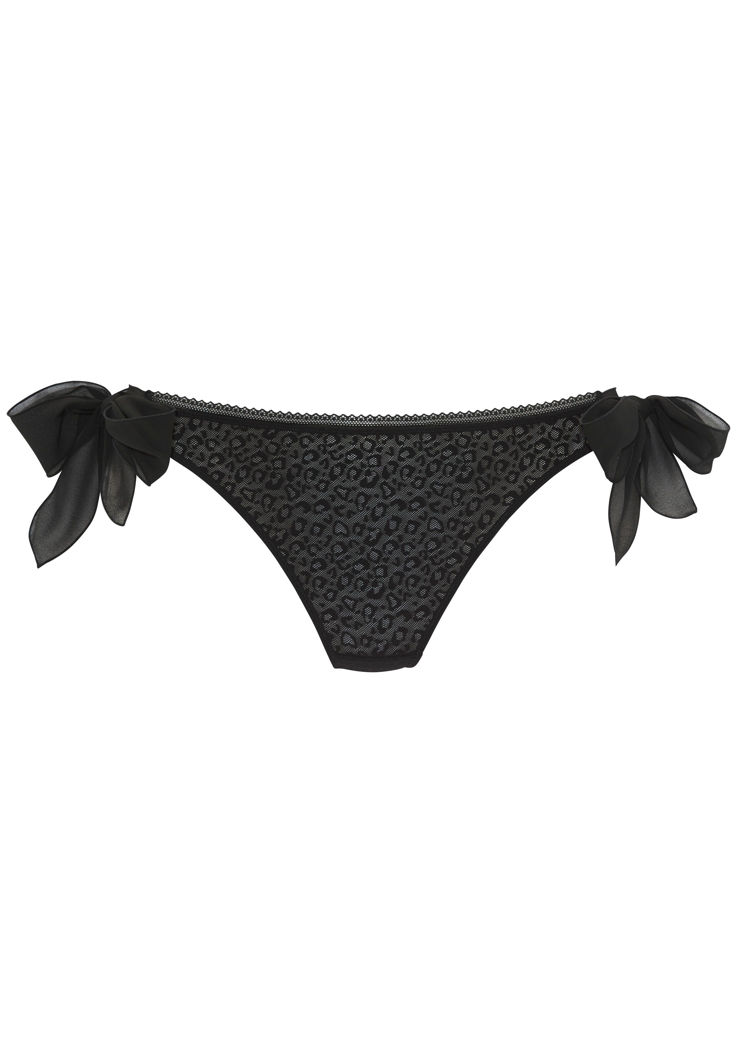Vivance String ANNA van licht transparant mesh in trendy leoprint, sexy lingerie