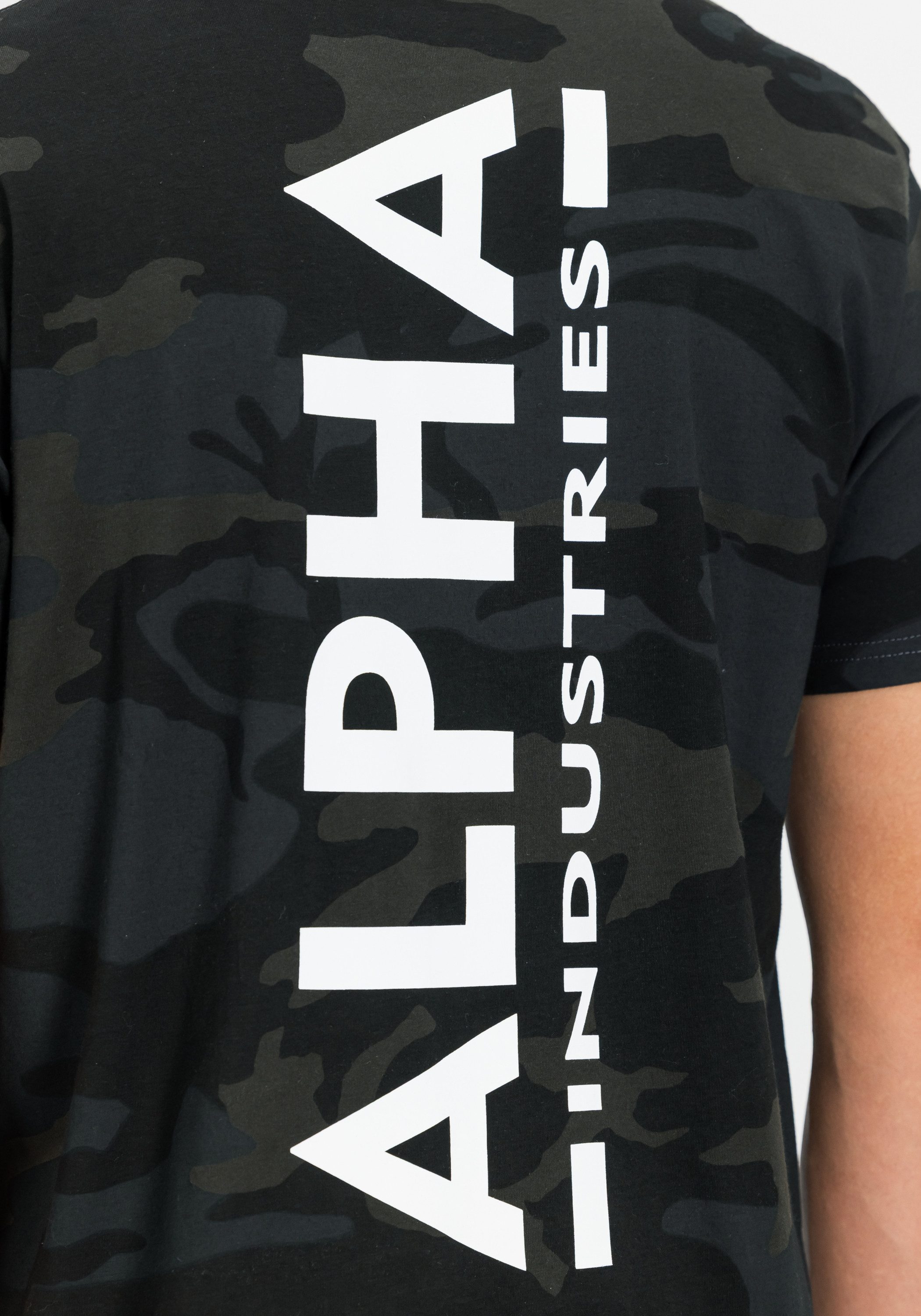 Alpha Industries T-shirt Backprint T-Shirt Camo