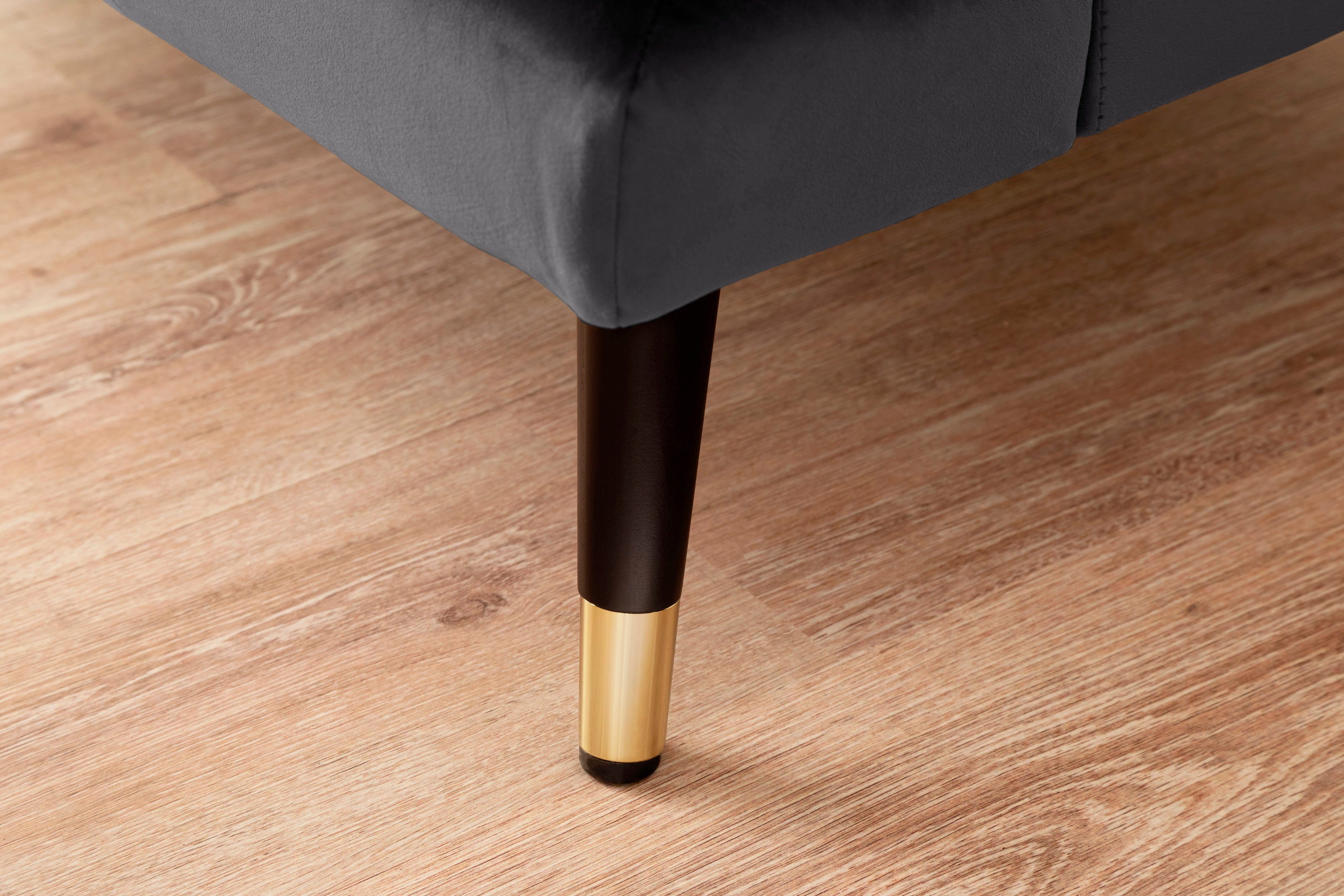 Trends by HG Hoekbank Samir L-vorm met strassteentjes en goudkleurige applicaties