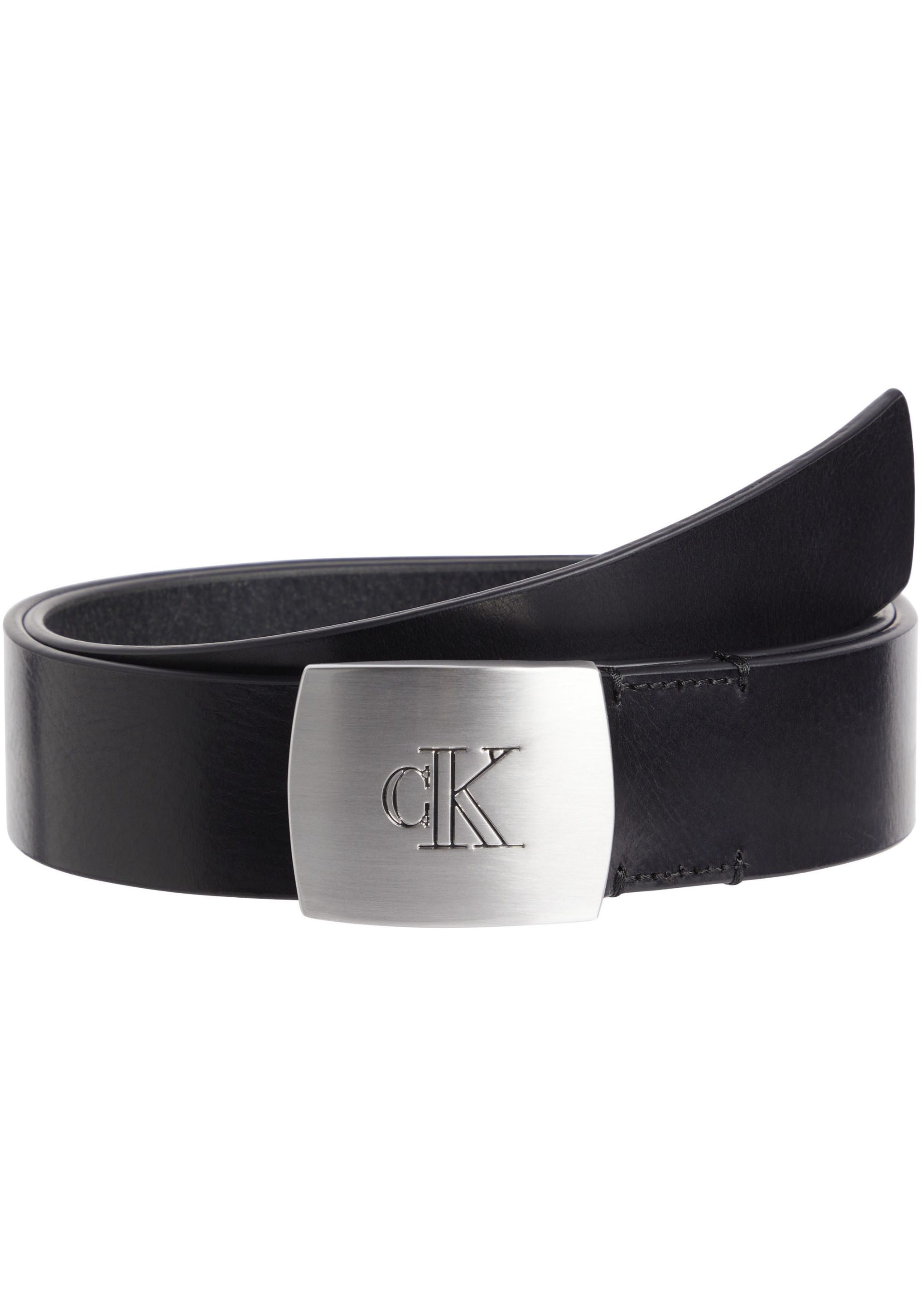 Calvin Klein Leren riem LEATHER CLAMP BUCKLE 38MM