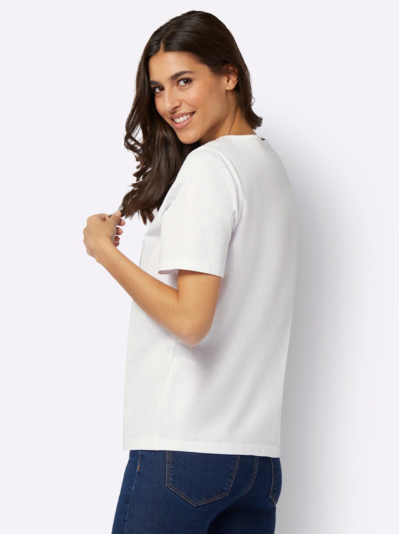 Classic Basics Shirt met ronde hals (1-delig)