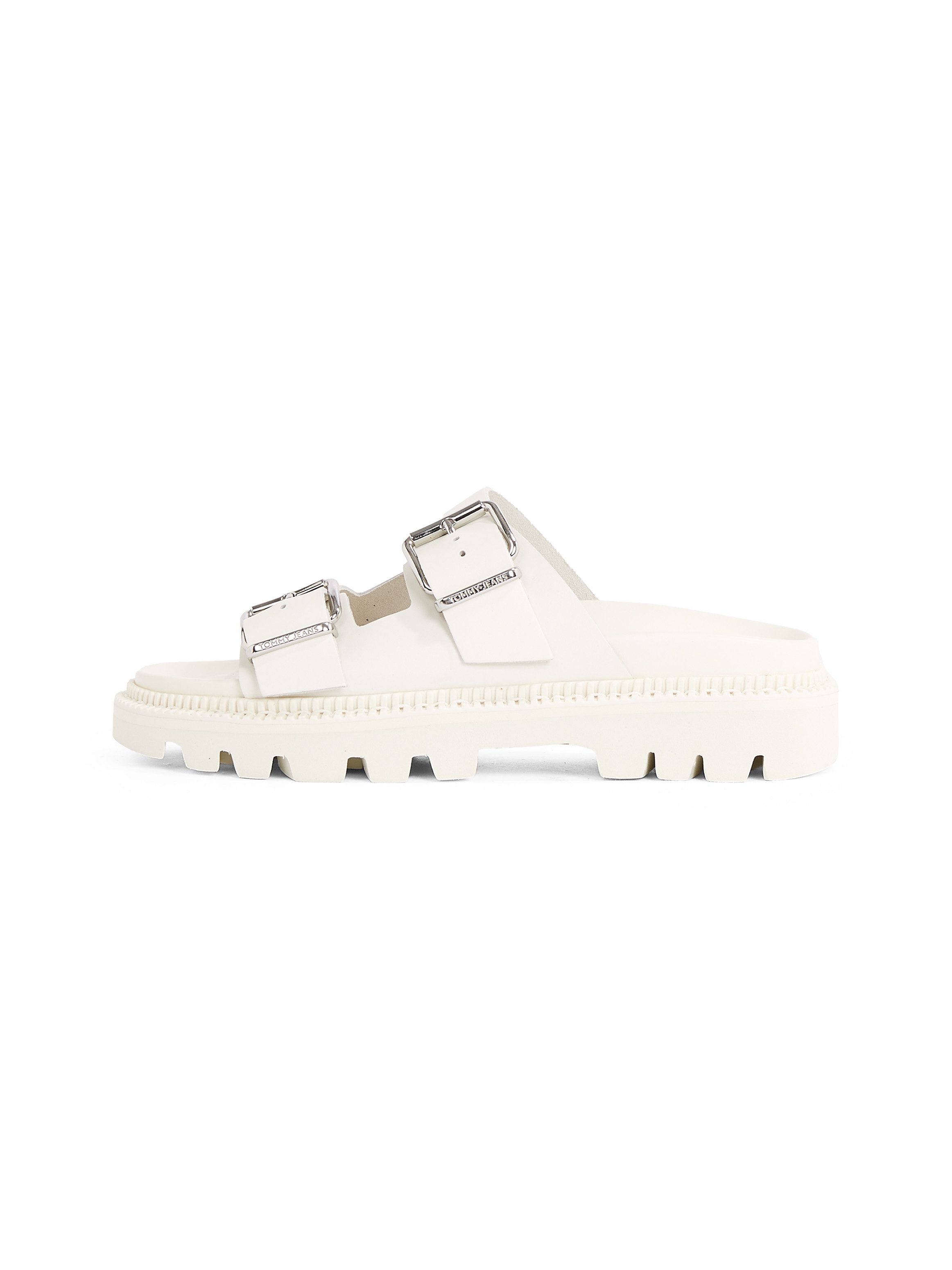 TOMMY JEANS Slippers TJW DOUBLE STRAP SANDAL , plateau, zomerschoen, instapper met twee verstelbare gespen