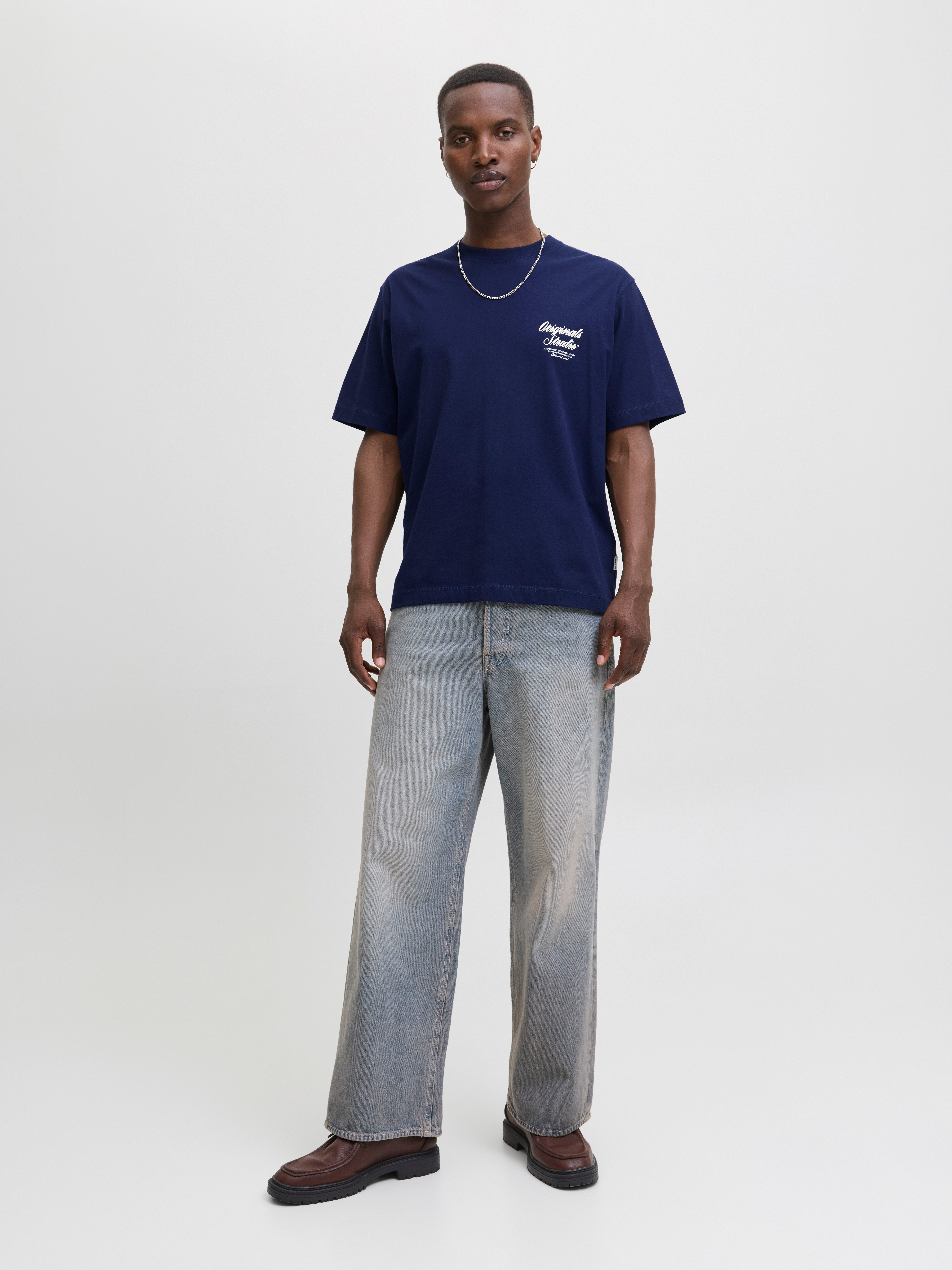 Jack & Jones Shirt met korte mouwen JORNORREBRO TYPO TEE SS CREW NECK NOOS