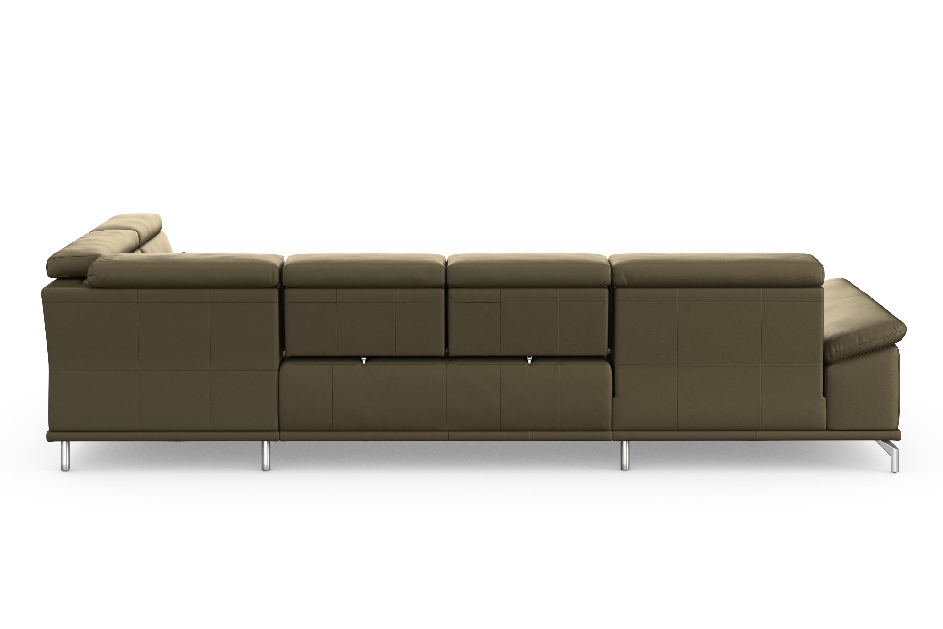 sit&more Zithoek Cabrio U-vorm, met zitdiepteverstelling, arm- en hoofdsteunverstelling