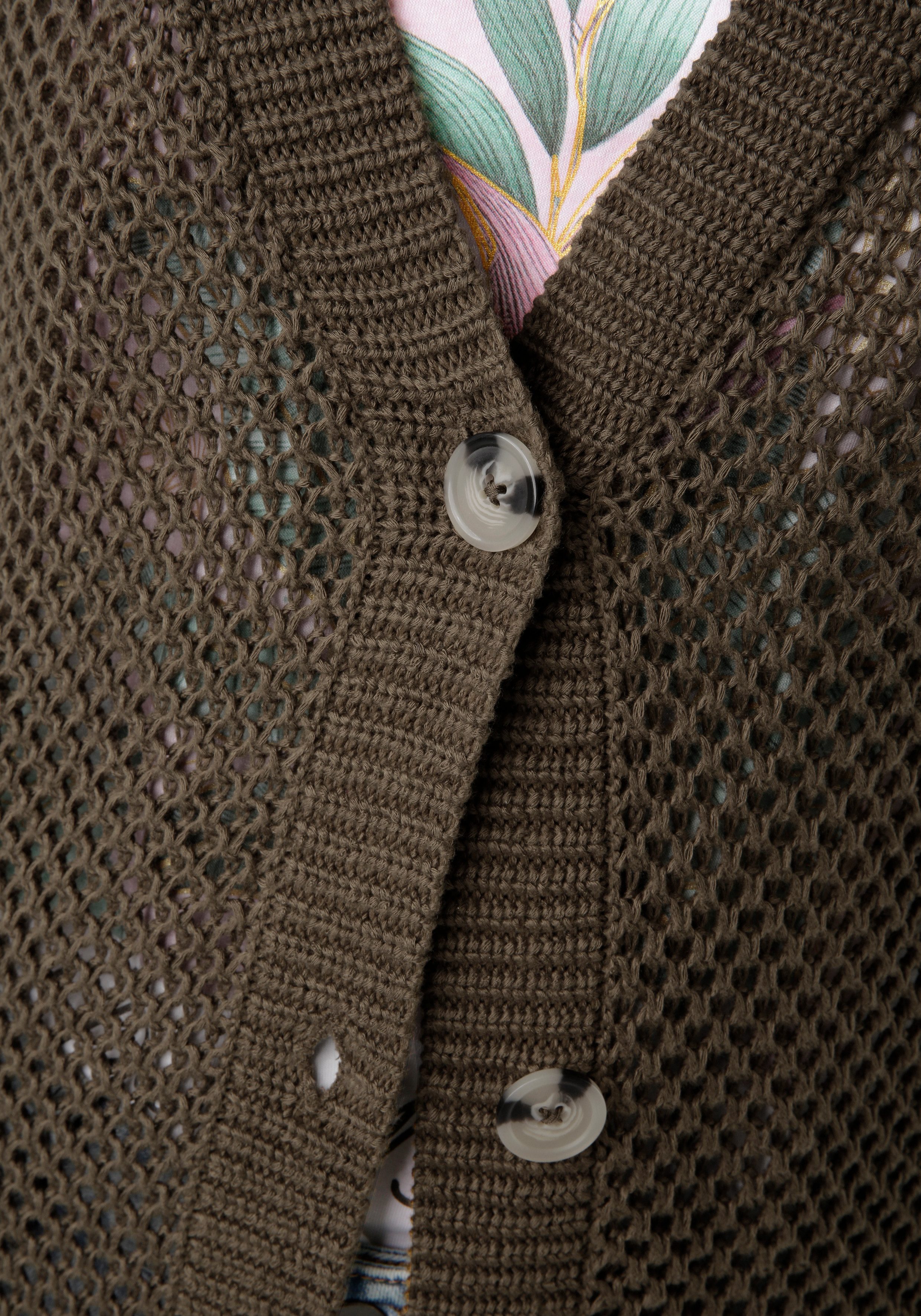 Aniston CASUAL Vest met trendy gaatjesbrei-patroon nieuwe collectie
