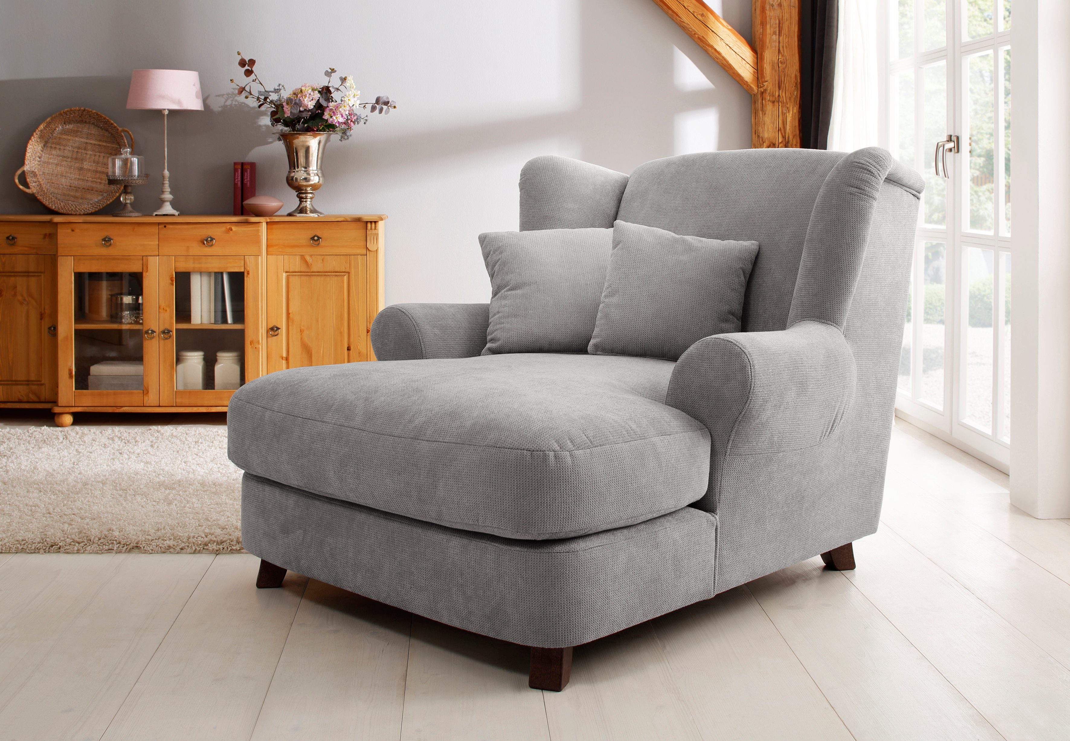 Home affaire XXL-fauteuil Oase Mega-fauteuil XXL incl. sierkussen, loveseat