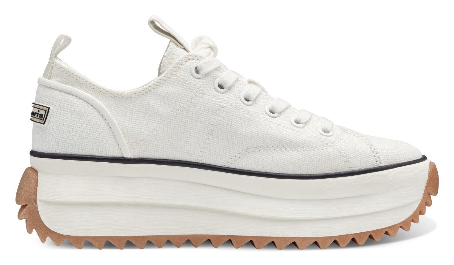 Tamaris Plateausneakers MILENA vrijetijdsschoen, lage schoen, veterschoen met touch-it-uitrusting