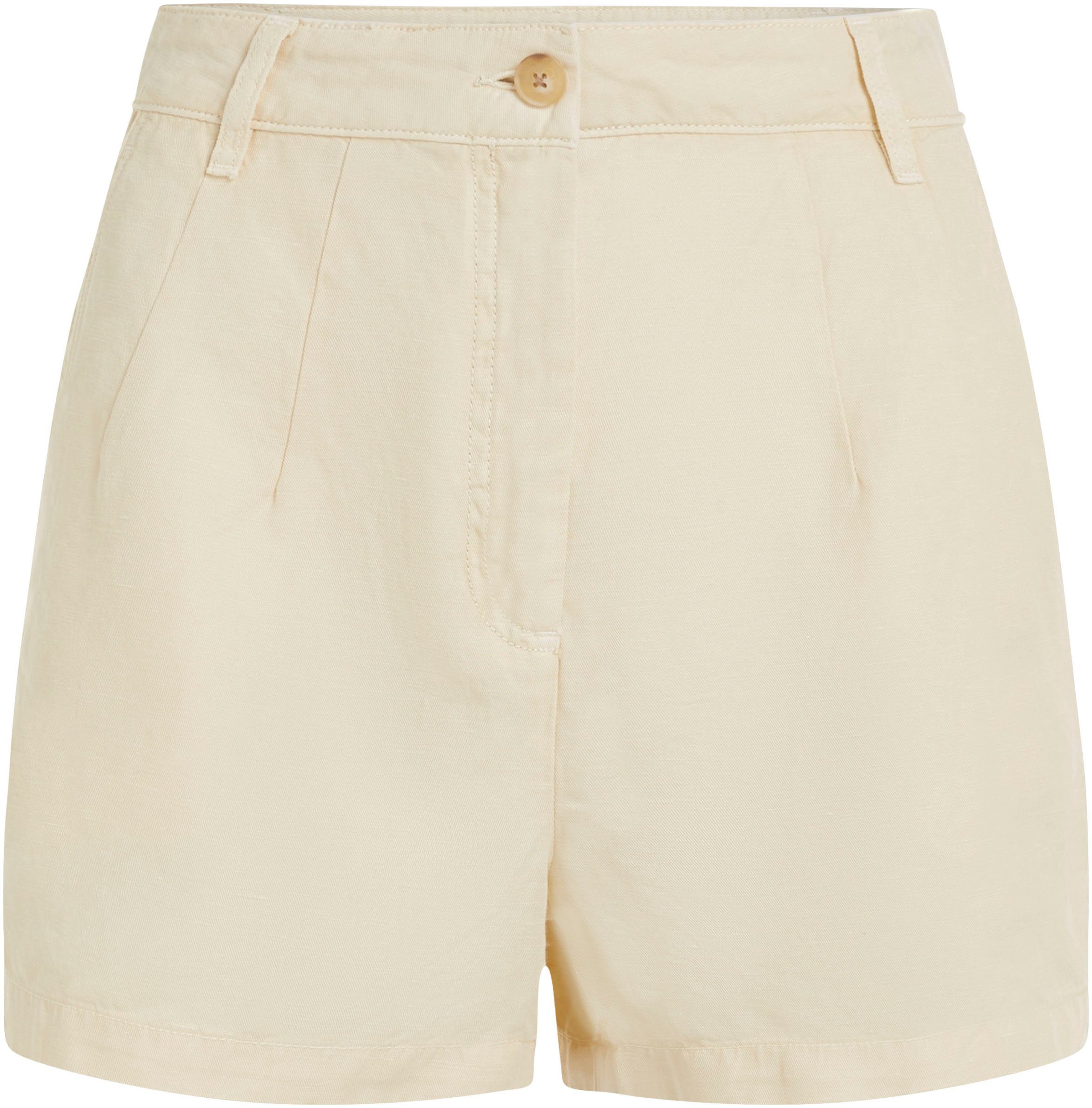 Tommy Hilfiger Short COTTON LINEN SHORT met geborduurd logo