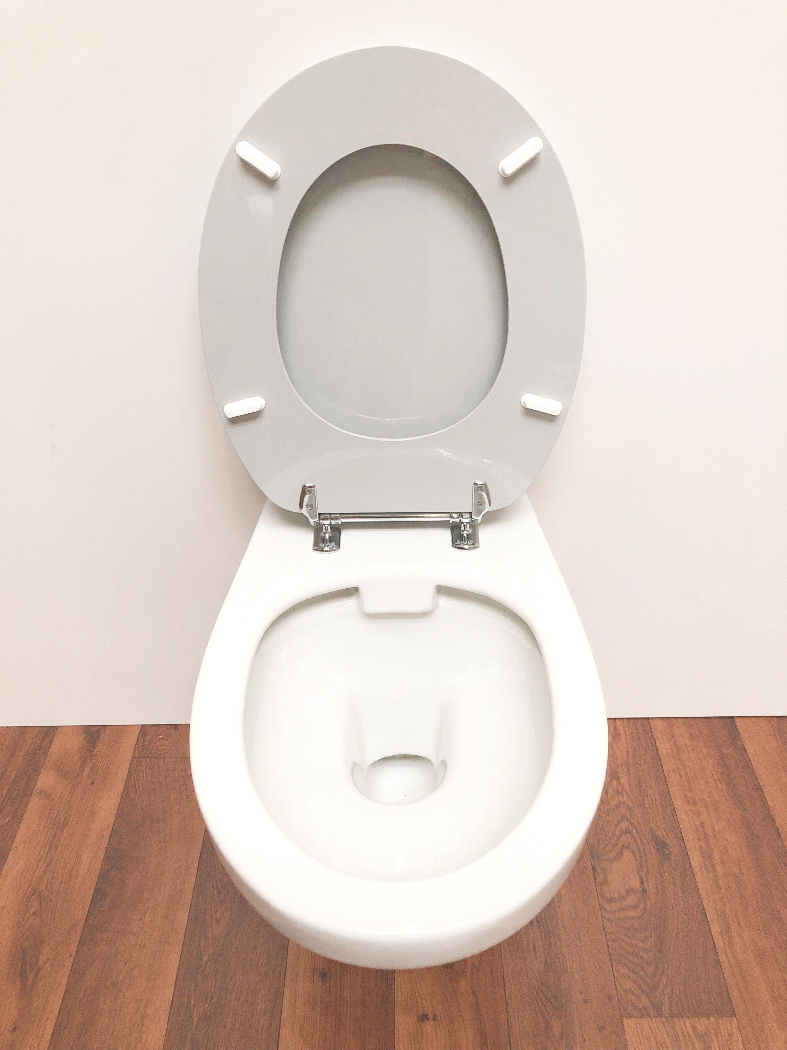 ADOB Toiletzitting Carina manhattan met messing verchroomde scharnieren