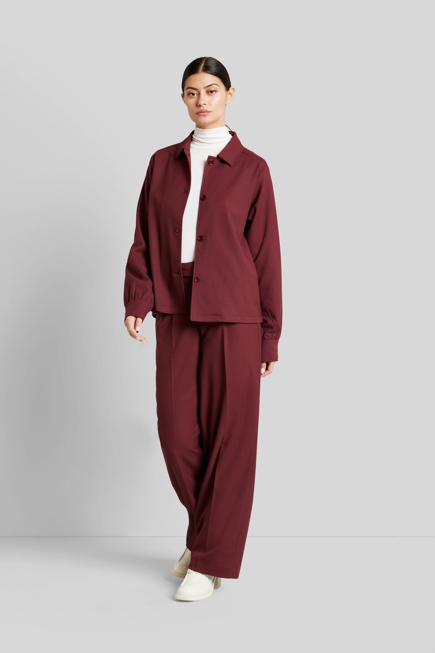 Bugatti Blouse met lange mouwen met 1-knoopsmanchet