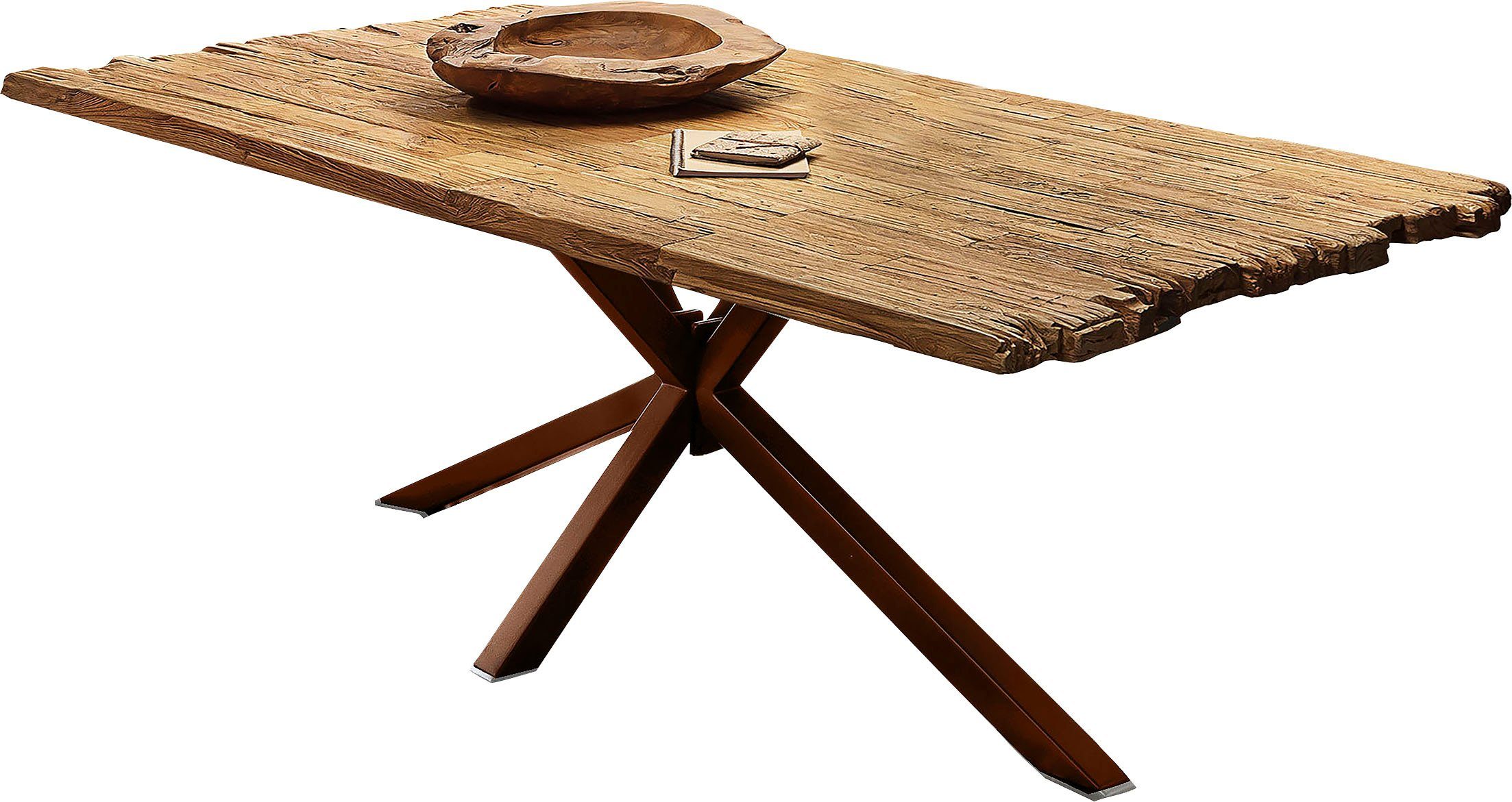 SIT Eettafel Plaat van gerecycled teakhout