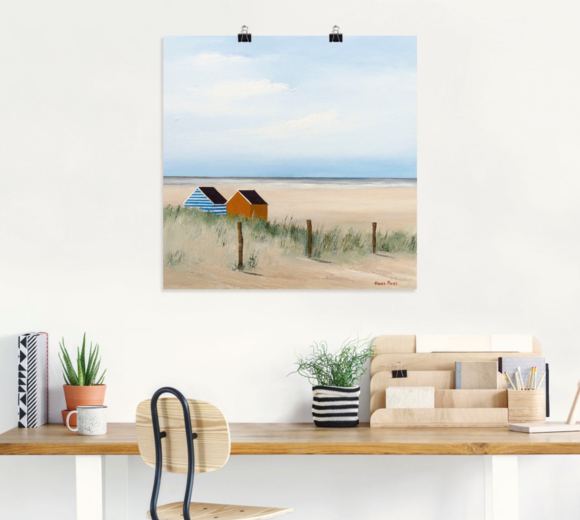Artland Artprint Zonnige morgen V als artprint op linnen, poster in verschillende formaten maten