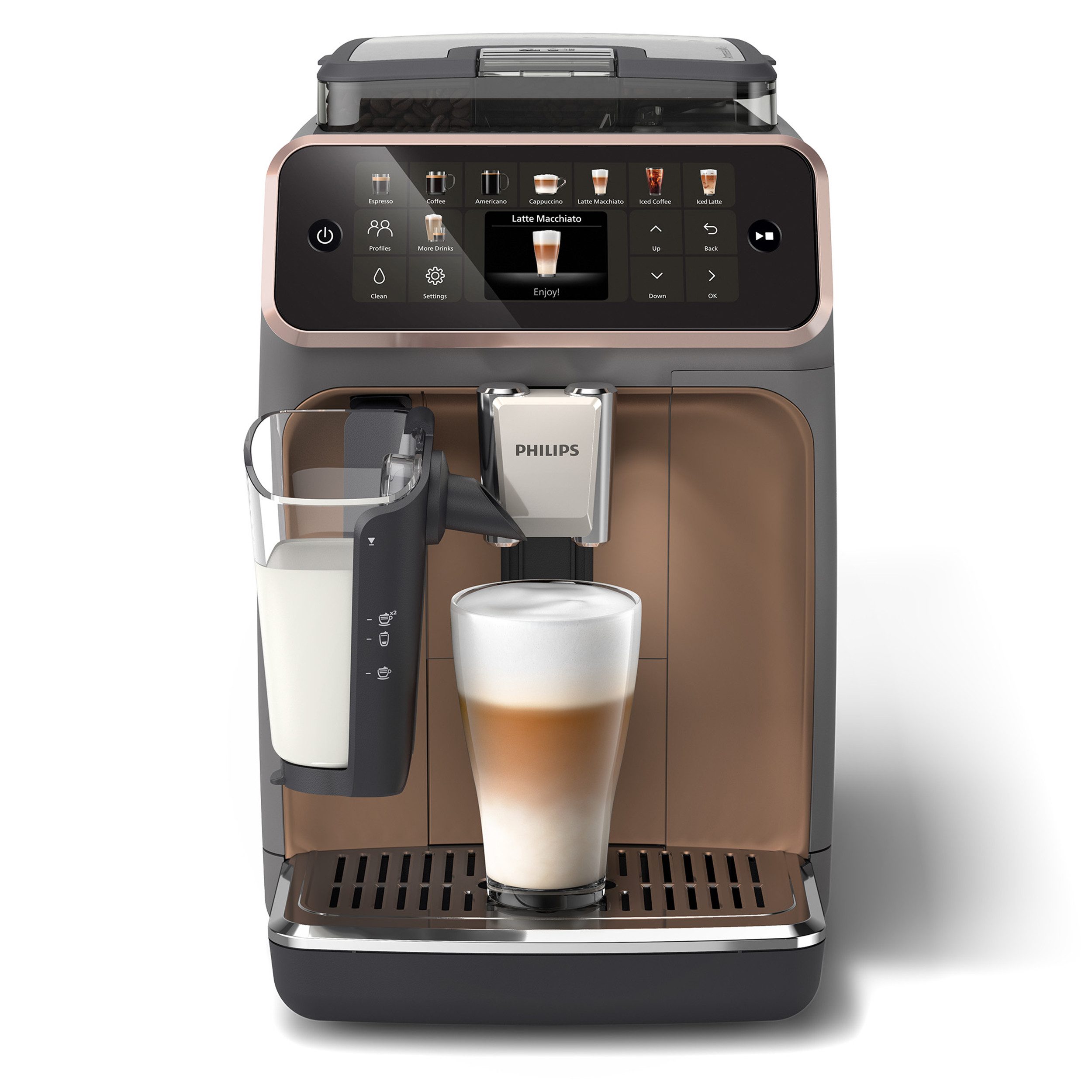 Philips Volautomatisch koffiezetapparaat EP5544/80 5500 Series, 20 Kaffeespezialitäten (heiß oder eisgekühlt),