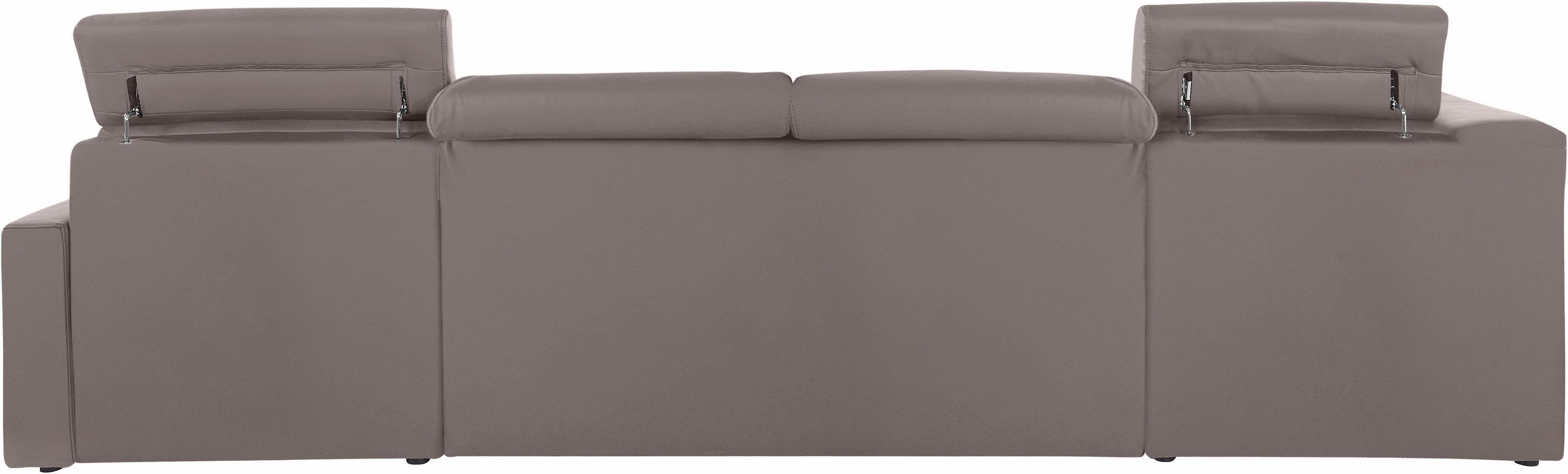 DOMO collection Zithoek Ava moderne zitstiksels met mooie dubbele naad, comfortabel, U-vorm
