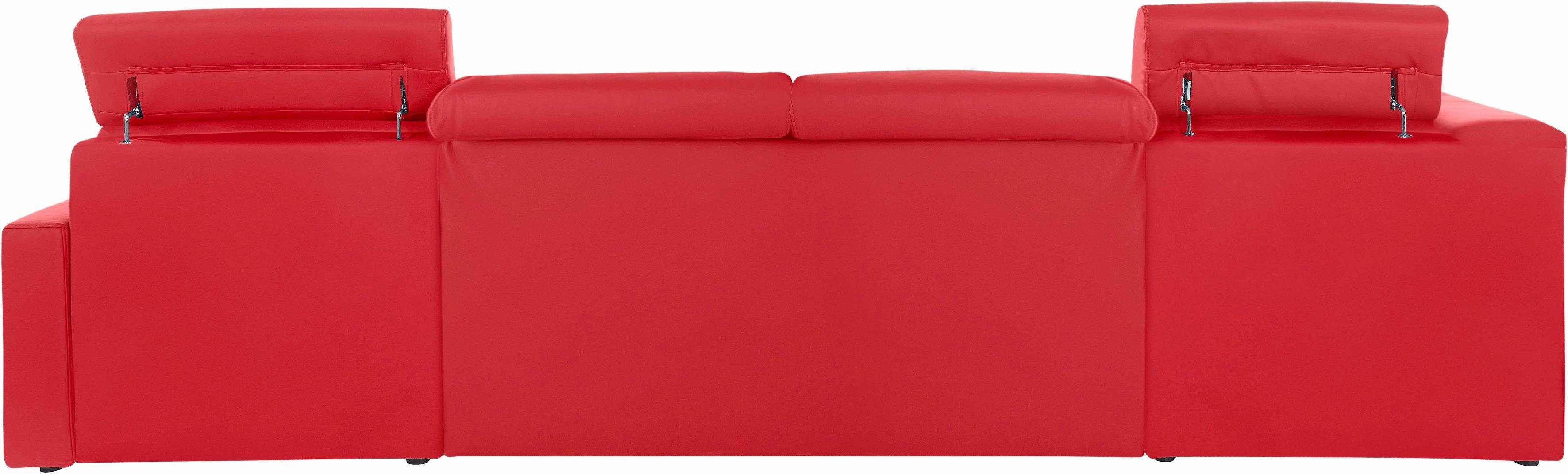 DOMO collection Zithoek Ava moderne zitstiksels met mooie dubbele naad, comfortabel, U-vorm