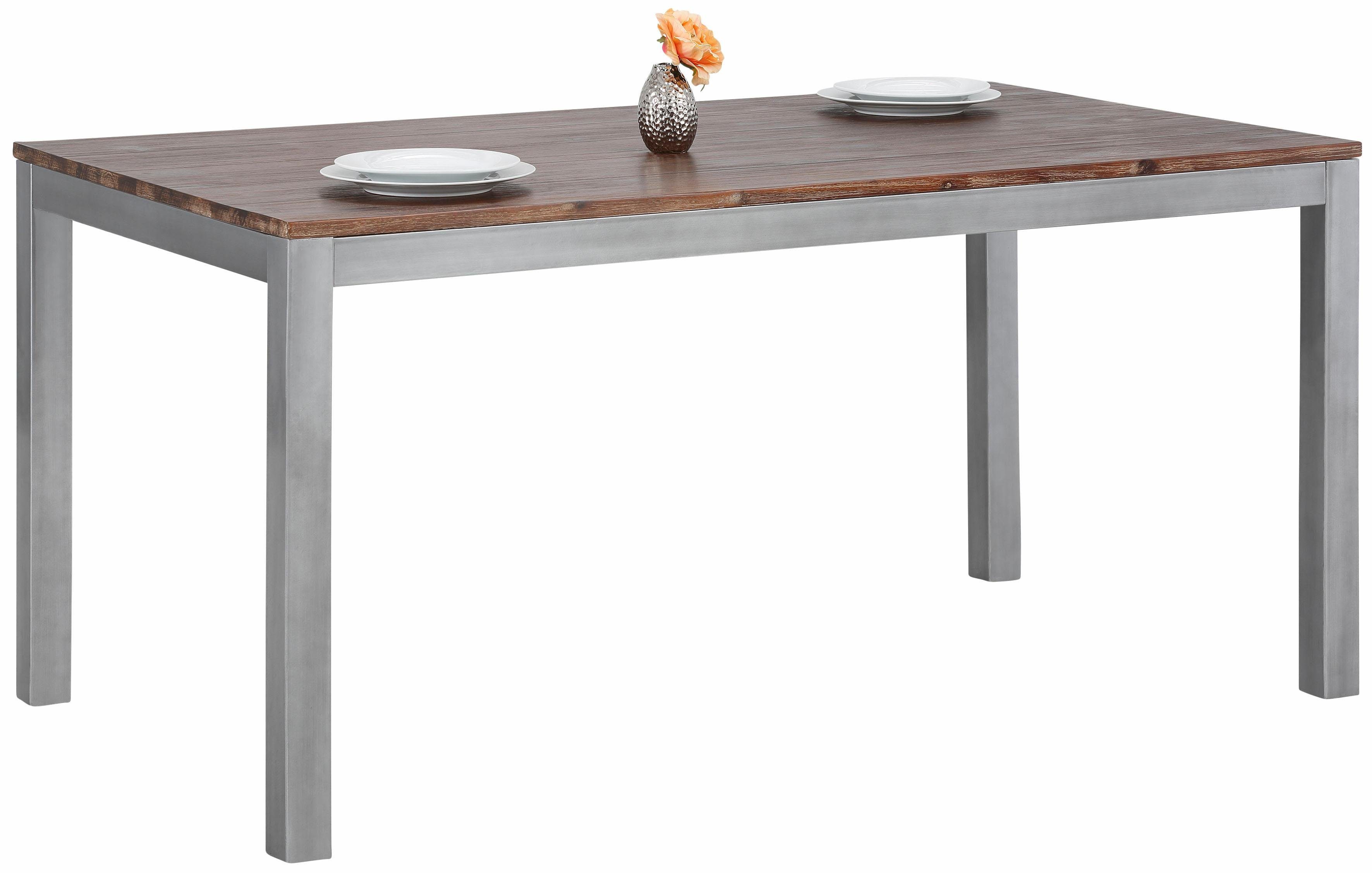 Home affaire Eettafel Kenya van massief acaciahout, in 160 of 200 cm breedte