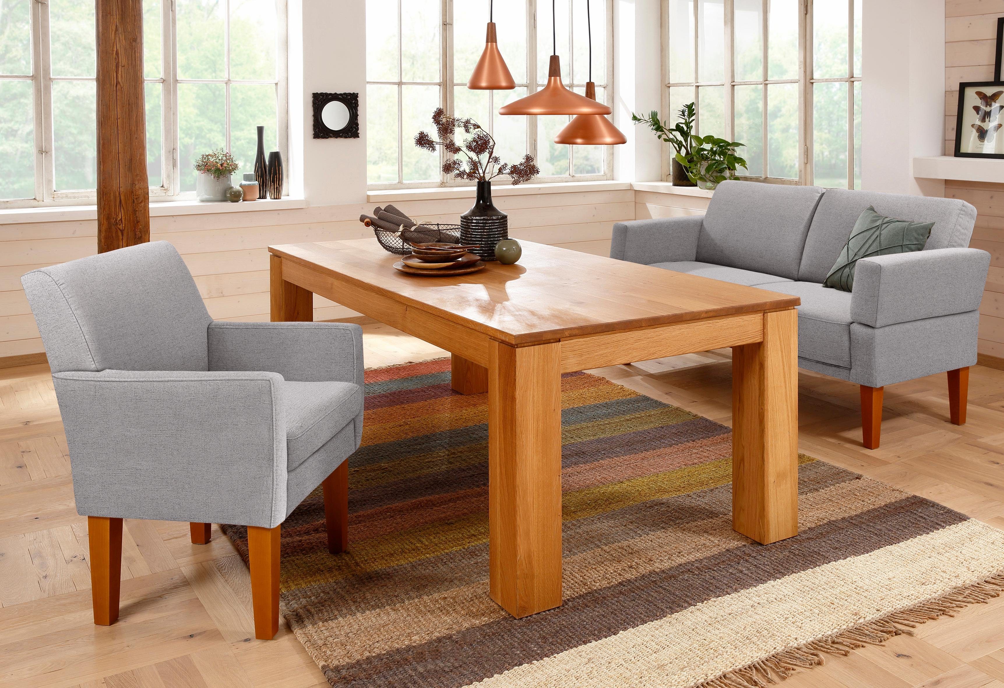 Home affaire Fauteuil Fehmarn comfortabele zithoogte van 54 cm, in 3 verschillende stofkwaliteiten