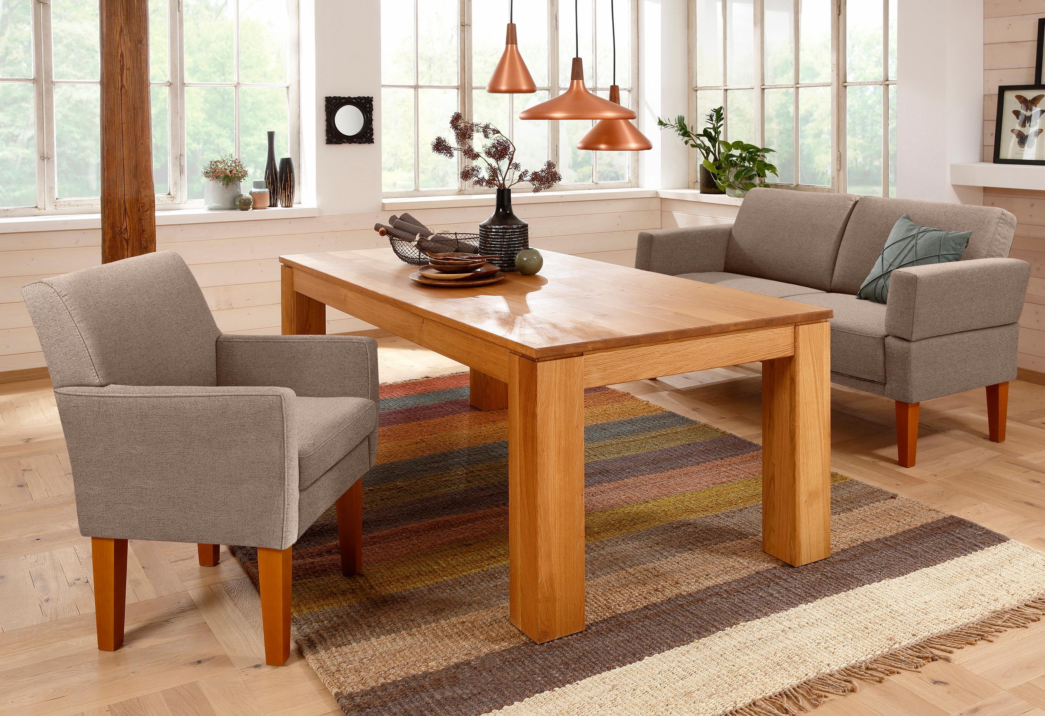 Home affaire Fauteuil Fehmarn comfortabele zithoogte van 54 cm, in 3 verschillende stofkwaliteiten