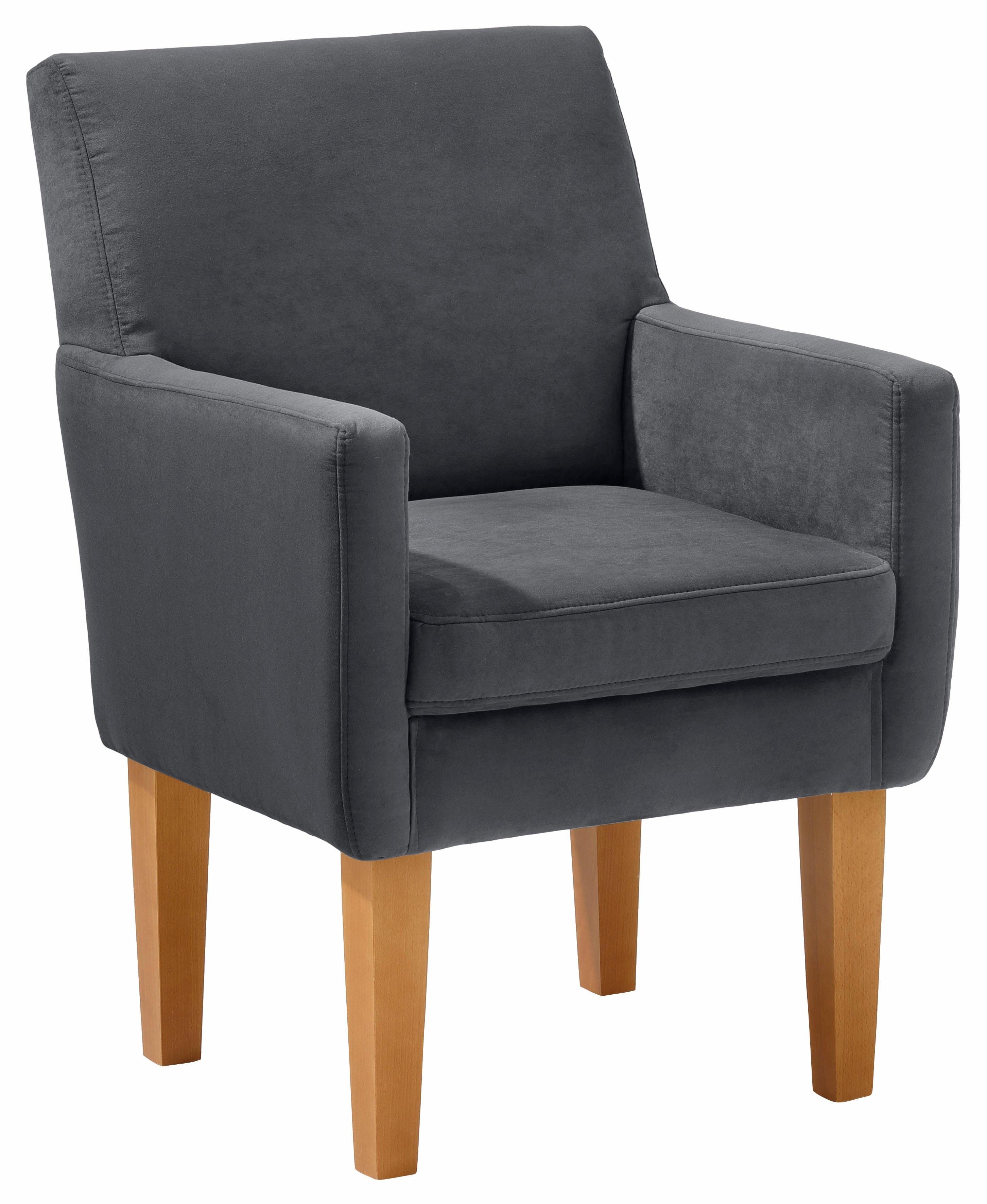 Home affaire Fauteuil Fehmarn comfortabele zithoogte van 54 cm, in 3 verschillende stofkwaliteiten