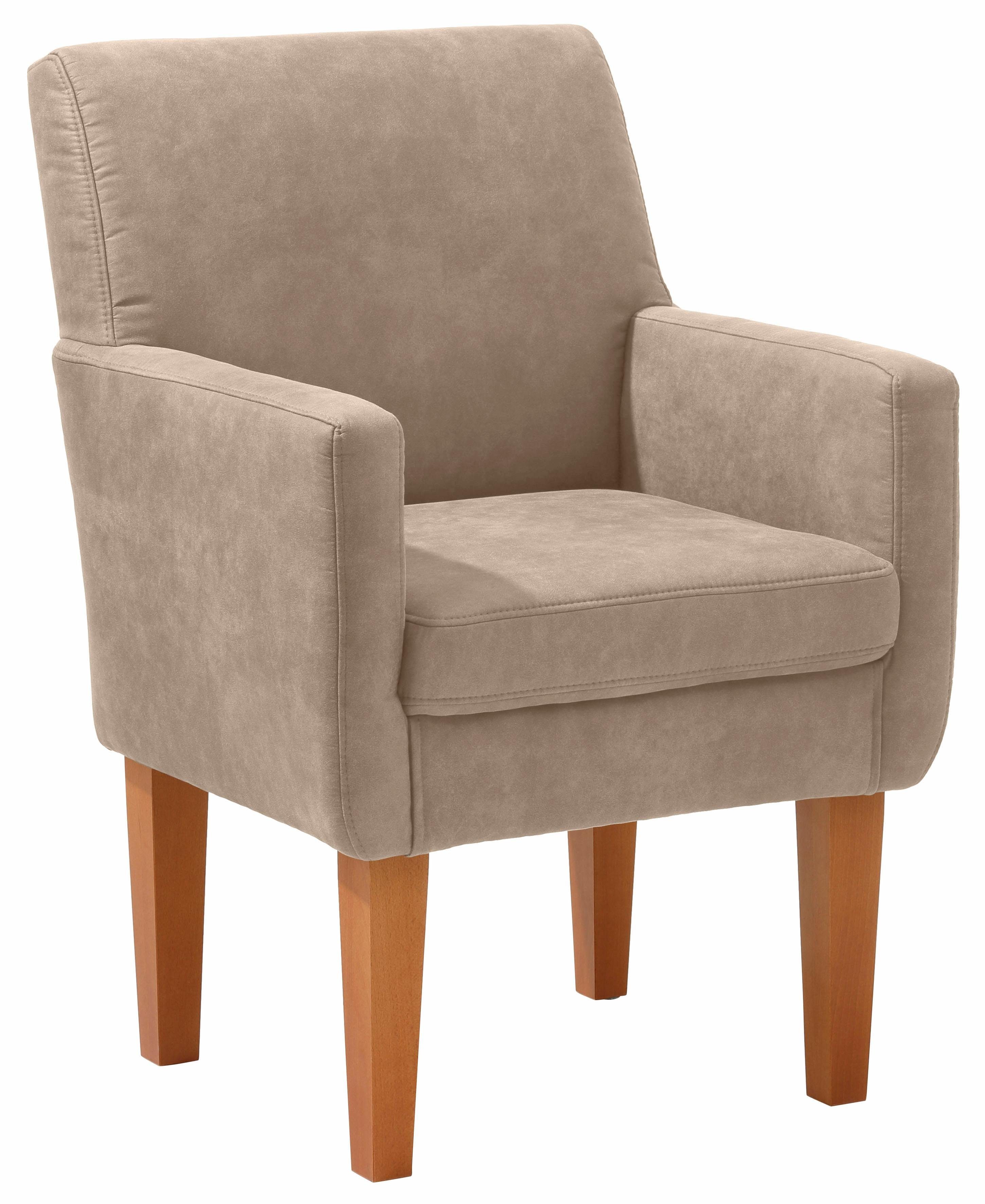 Home affaire Fauteuil Fehmarn comfortabele zithoogte van 54 cm, in 3 verschillende stofkwaliteiten