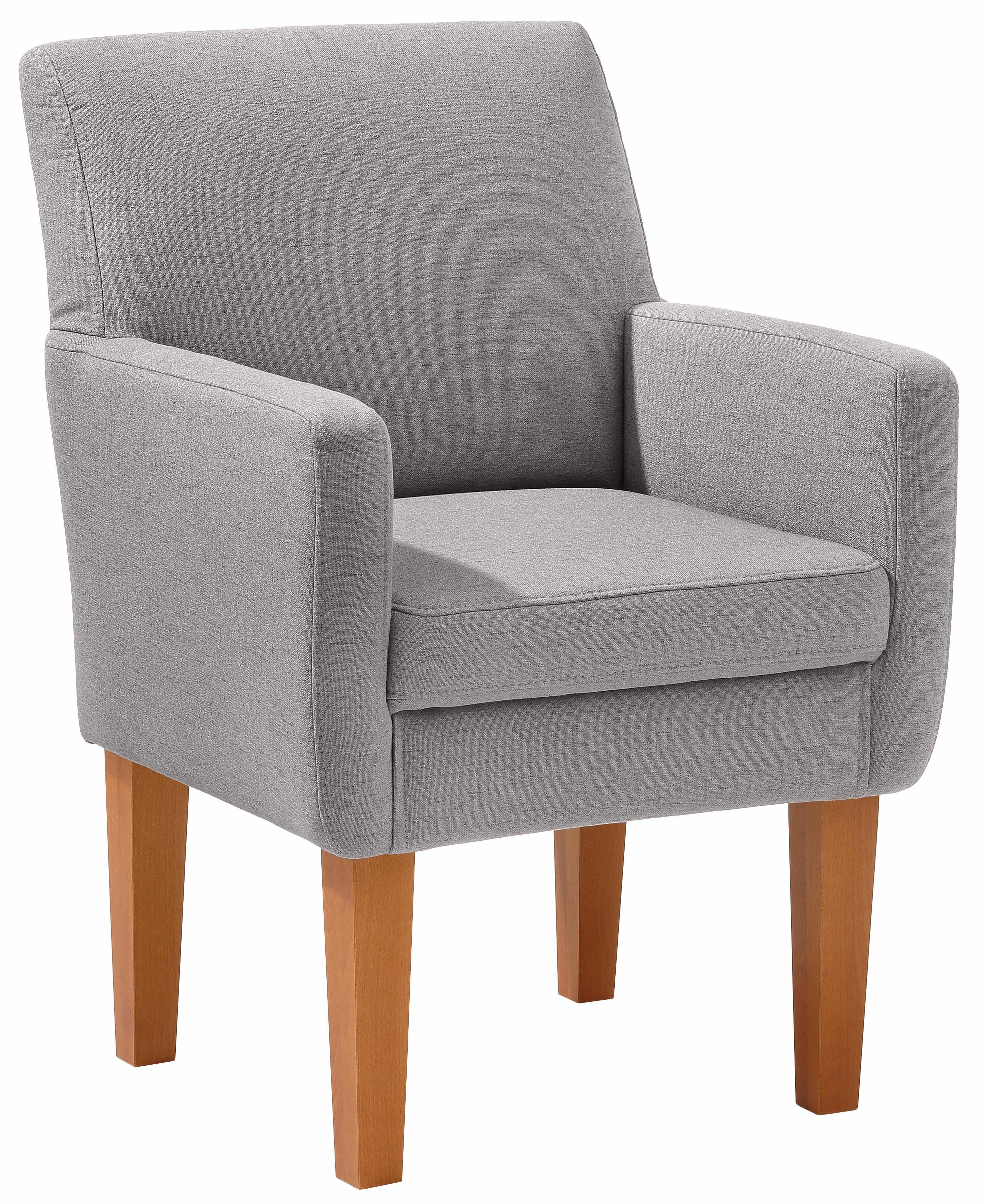 Home affaire Fauteuil Fehmarn comfortabele zithoogte van 54 cm, in 3 verschillende stofkwaliteiten
