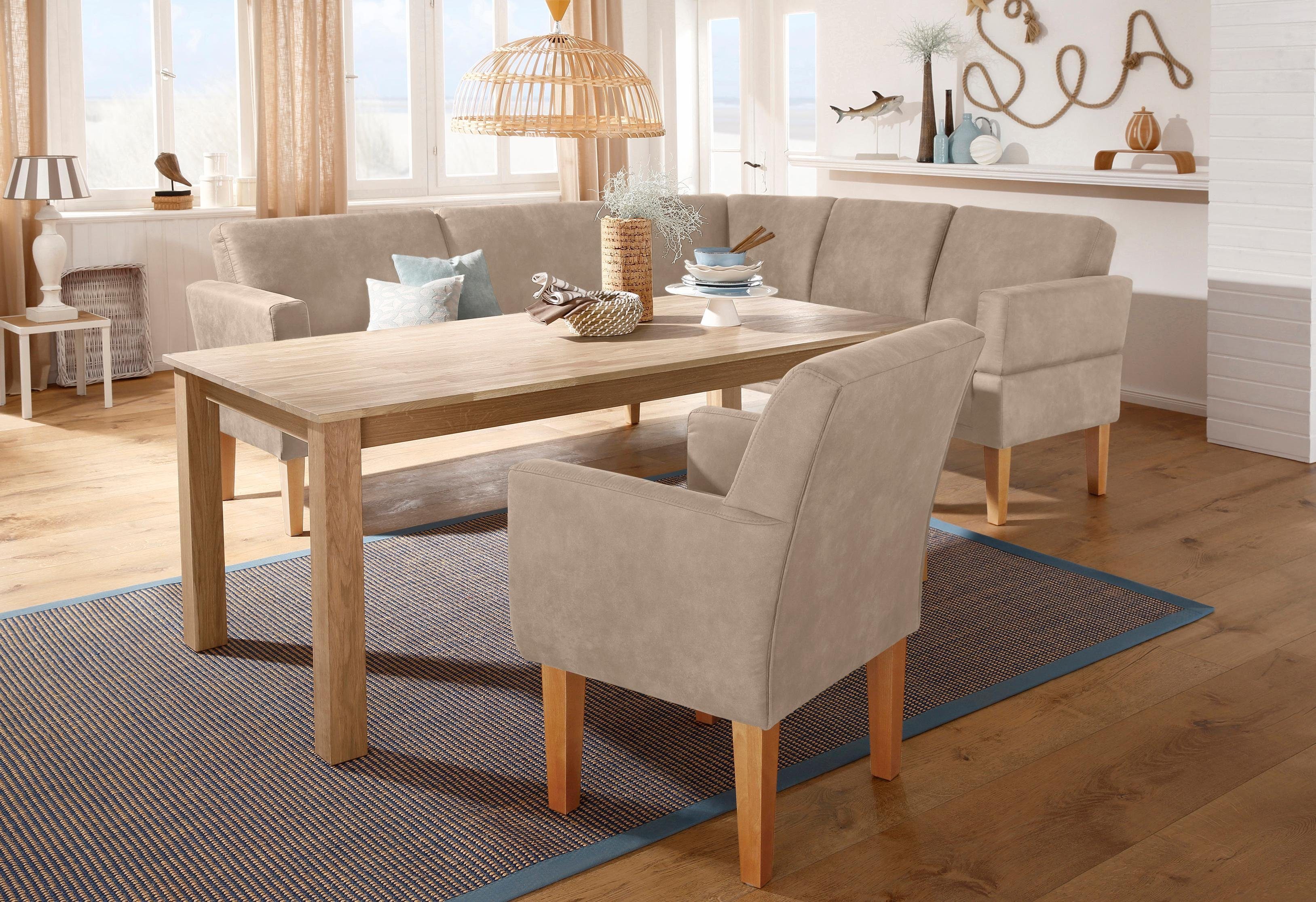 Home affaire Fauteuil Fehmarn comfortabele zithoogte van 54 cm, in 3 verschillende stofkwaliteiten