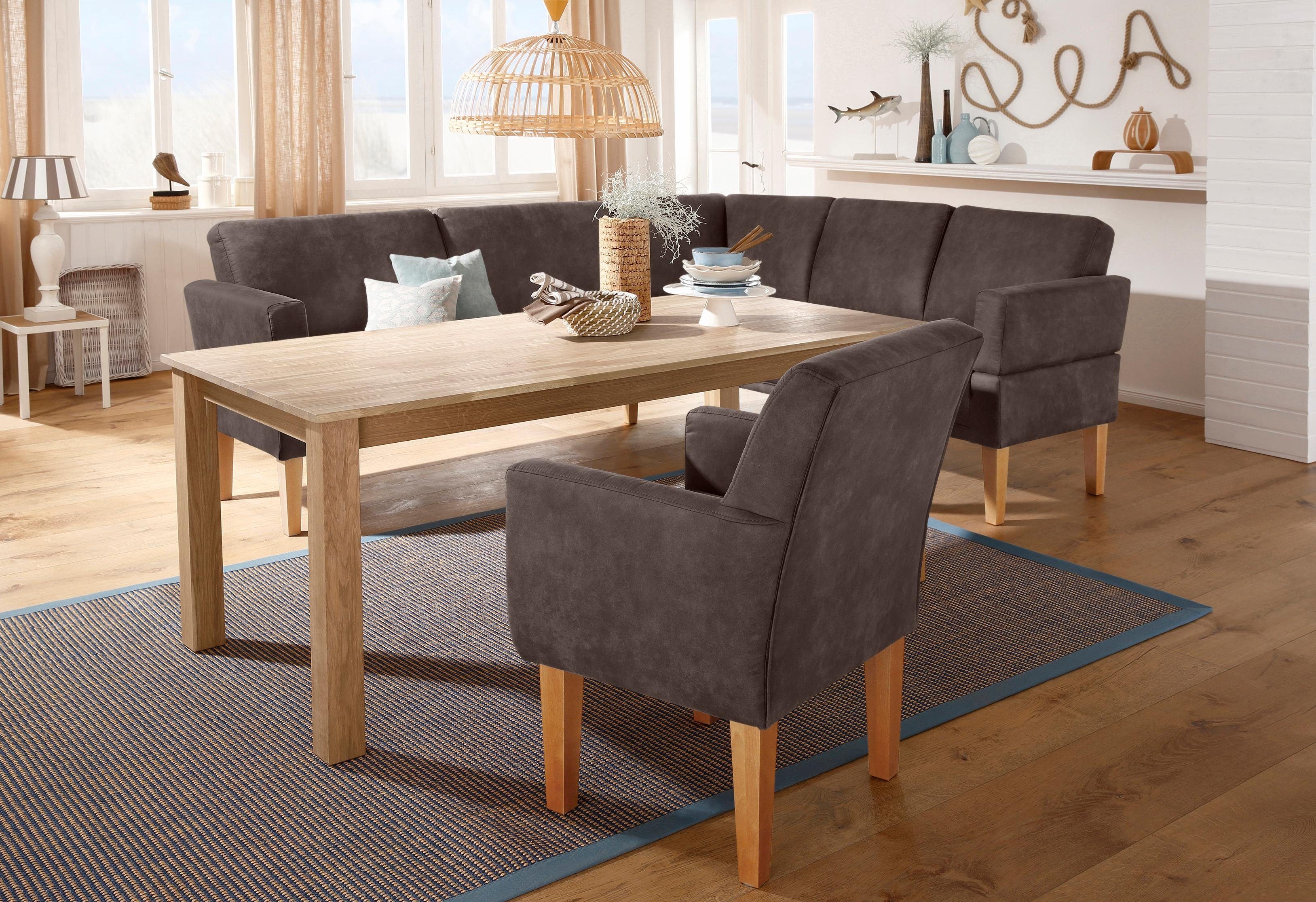 Home affaire Fauteuil Fehmarn comfortabele zithoogte van 54 cm, in 3 verschillende stofkwaliteiten