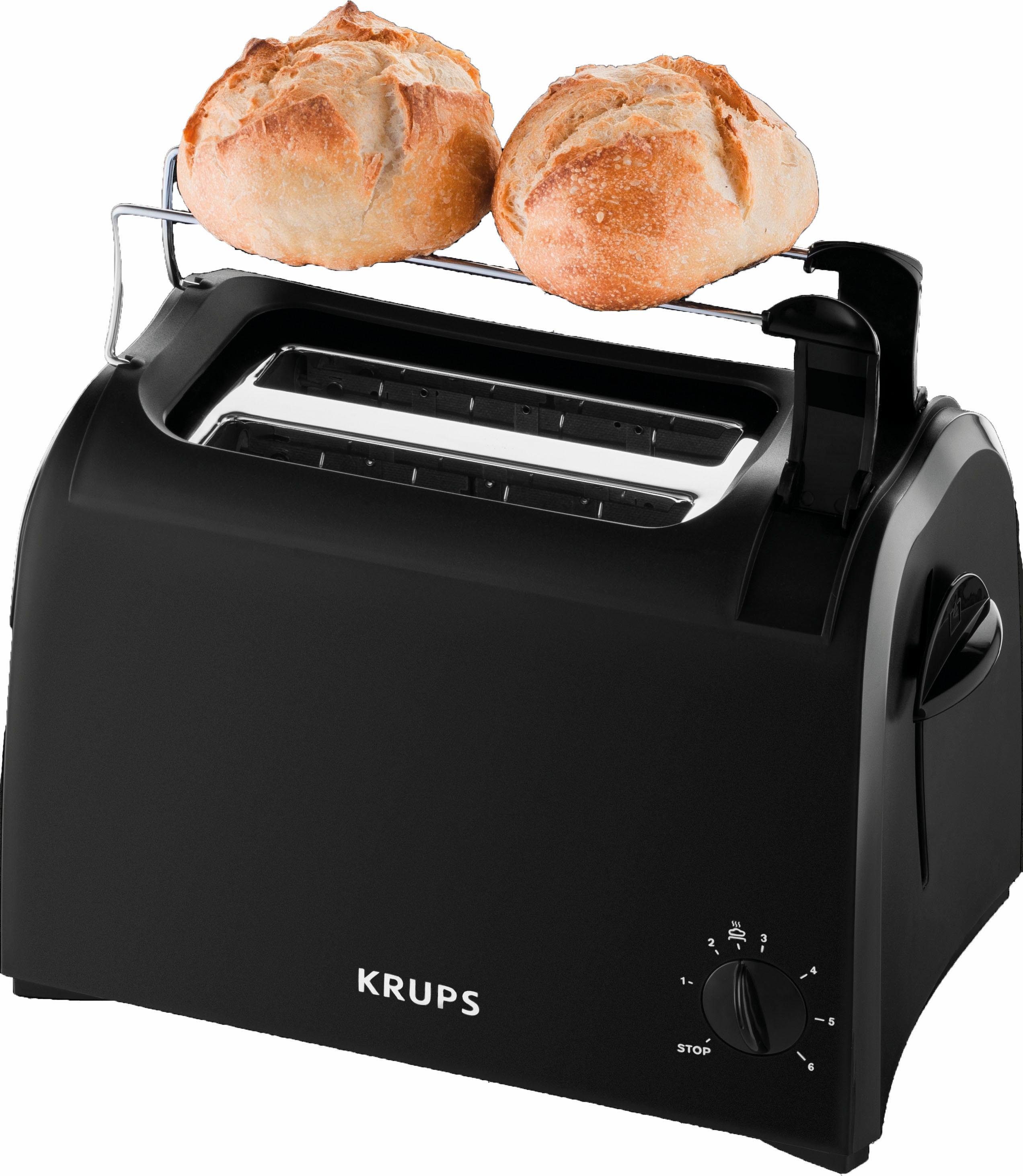 Krups Toaster Pro Aroma KH1518 Kruimellade, 6 bruiningsgraden, liftfunctie