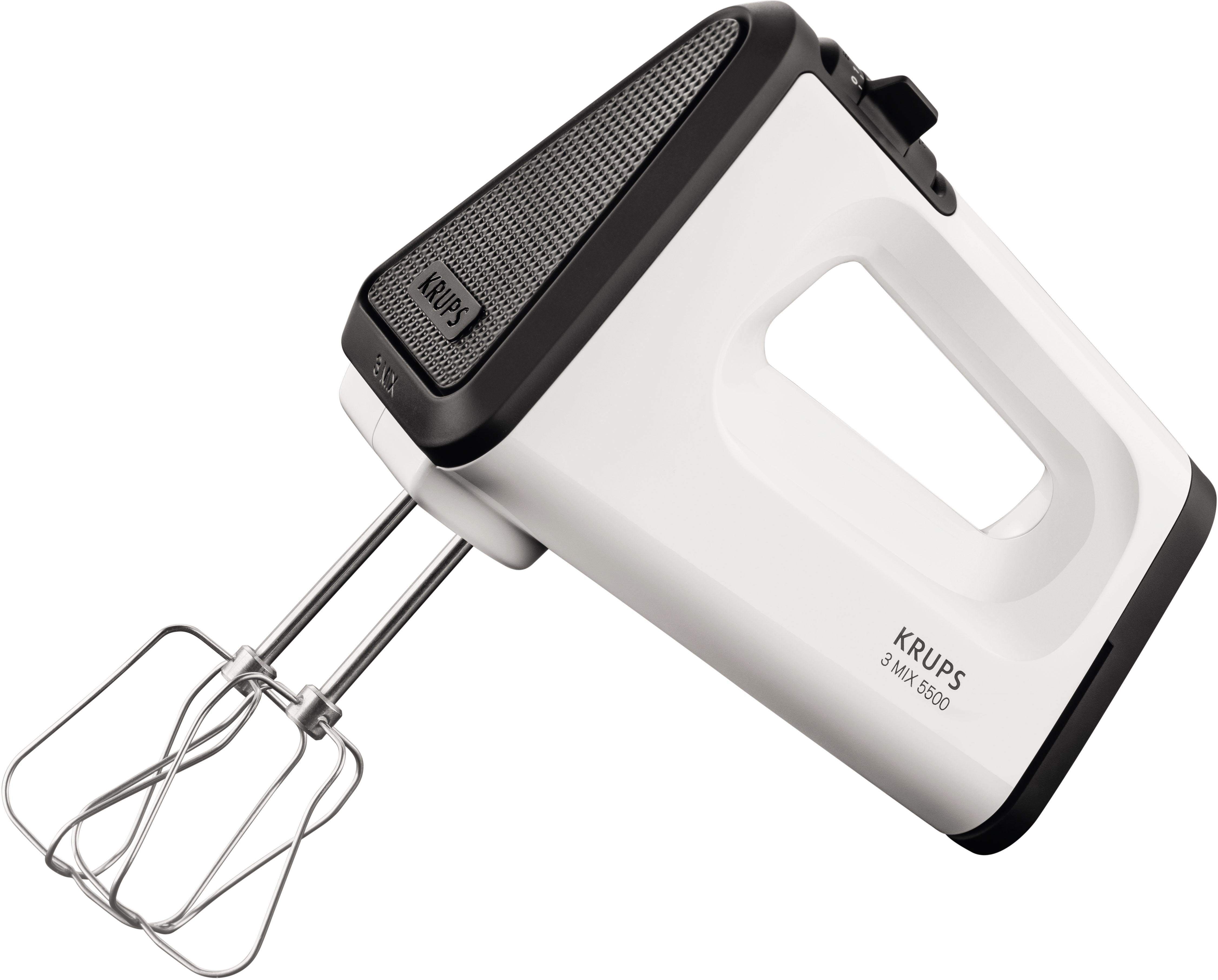 Krups handmixer GN5021 3 Mix 5500, wit-zwart