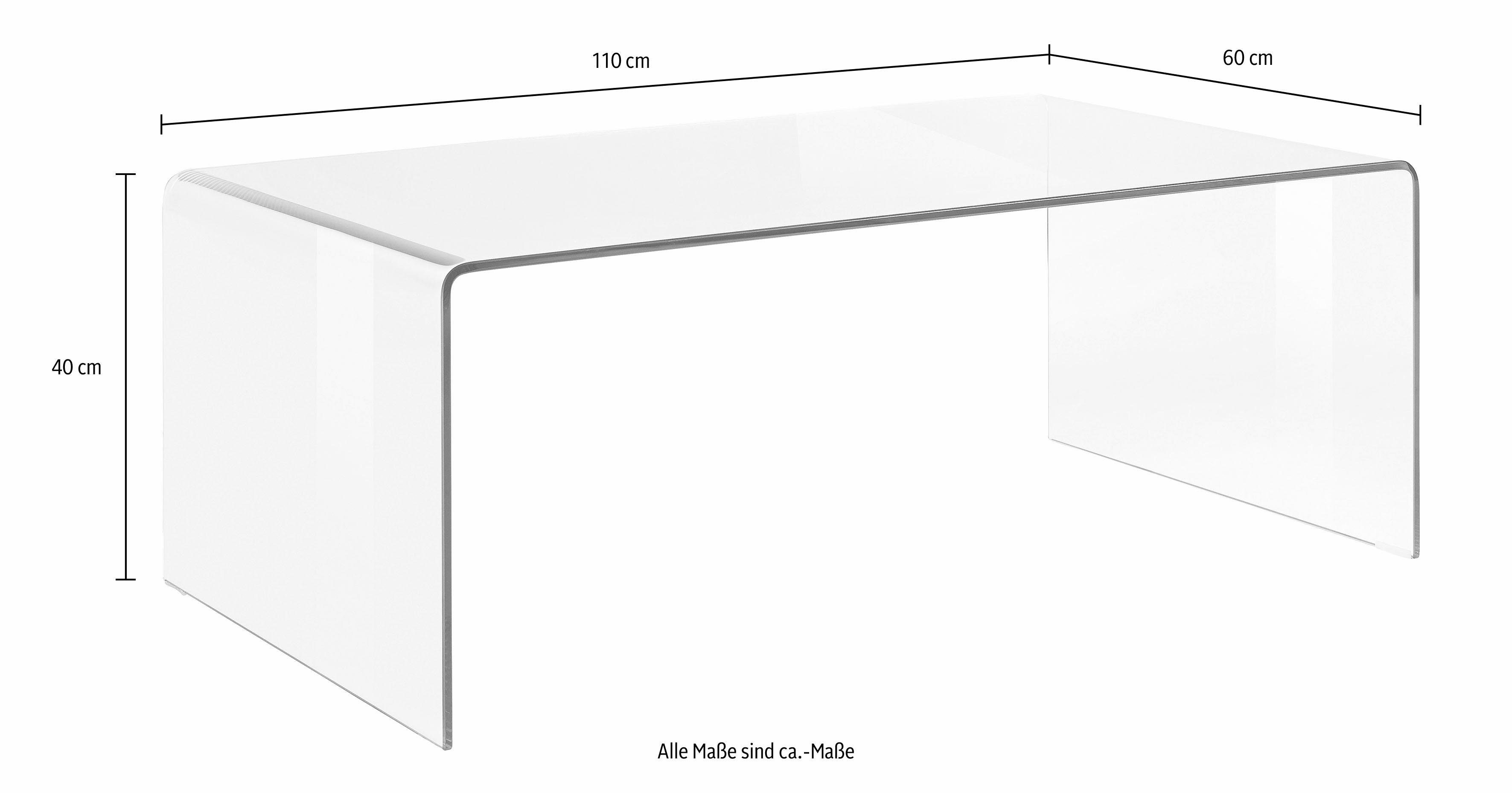 Paroli Salontafel gemaakt van helder glas