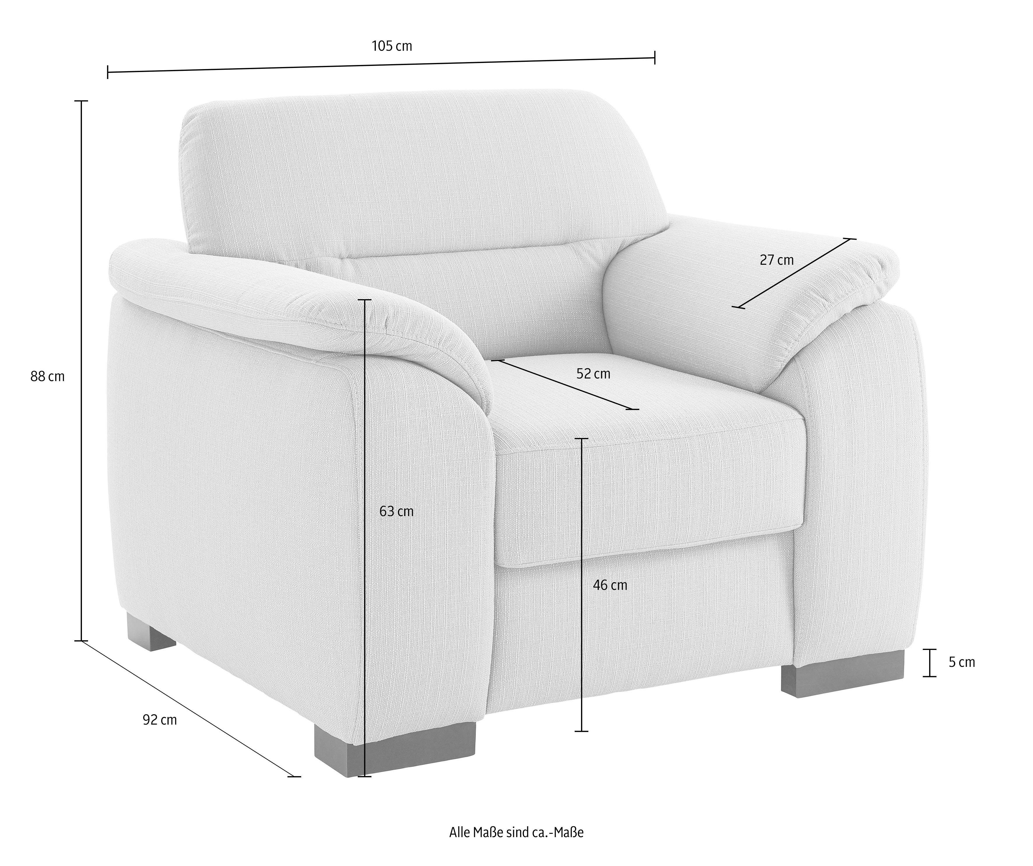 sit&more Fauteuil Montego met binnenvering