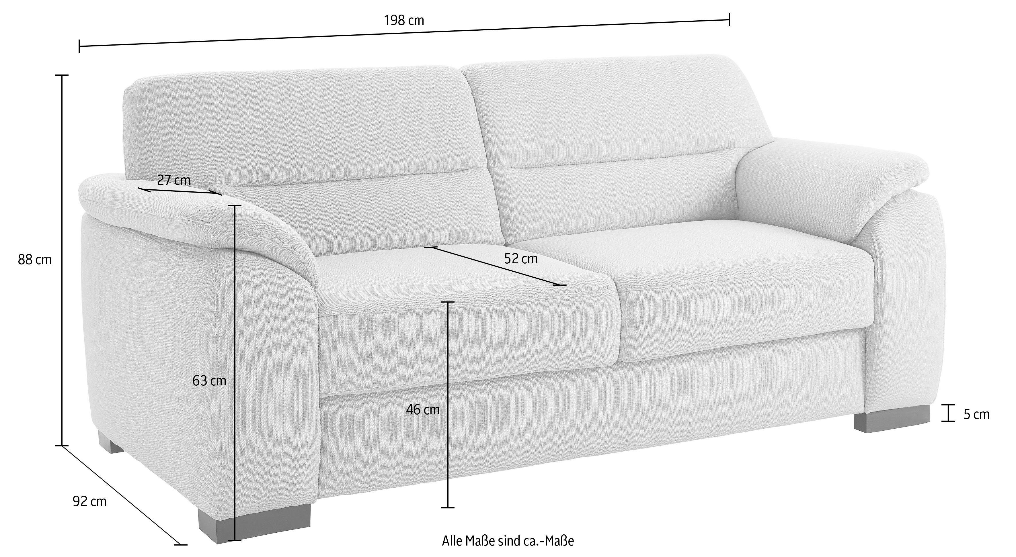 sit&more 3-zitsbank Montego met binnenvering