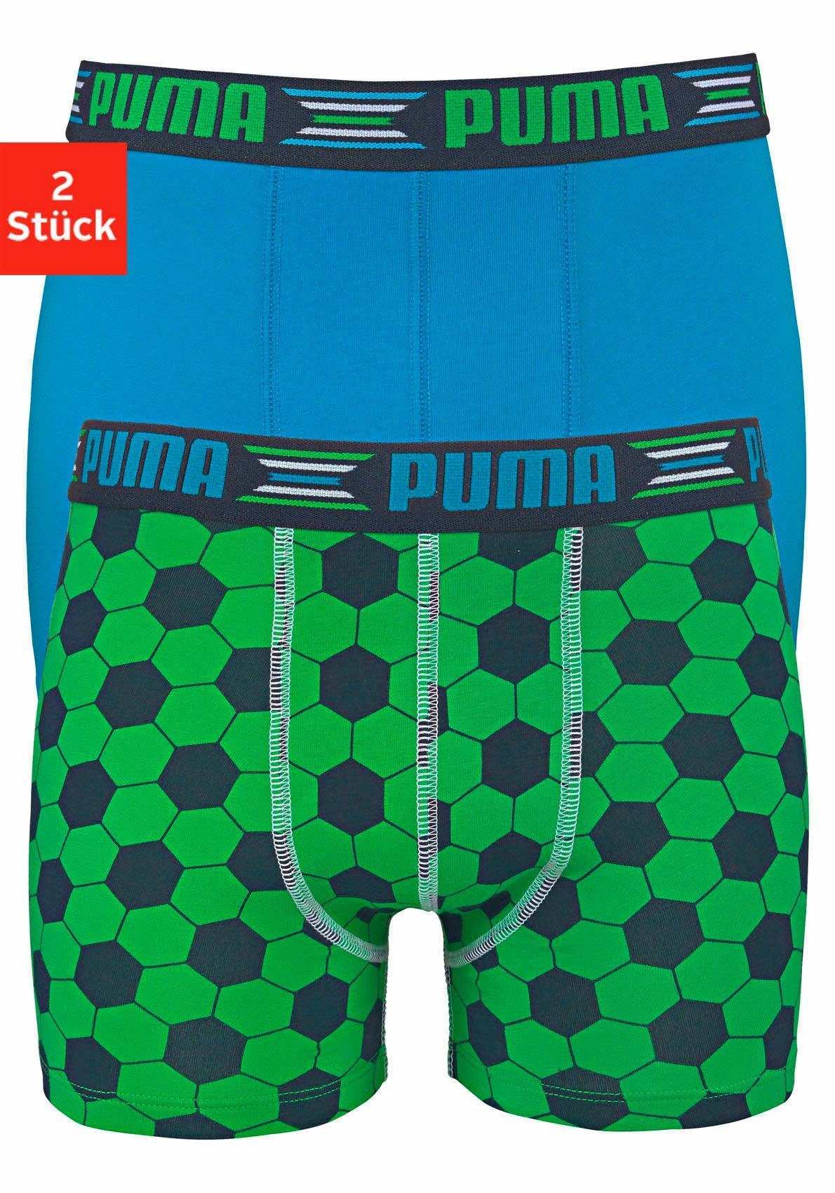 Puma NU 15% KORTING: Puma jongensboxershort Play World Cup Print Boxer (set van 2)